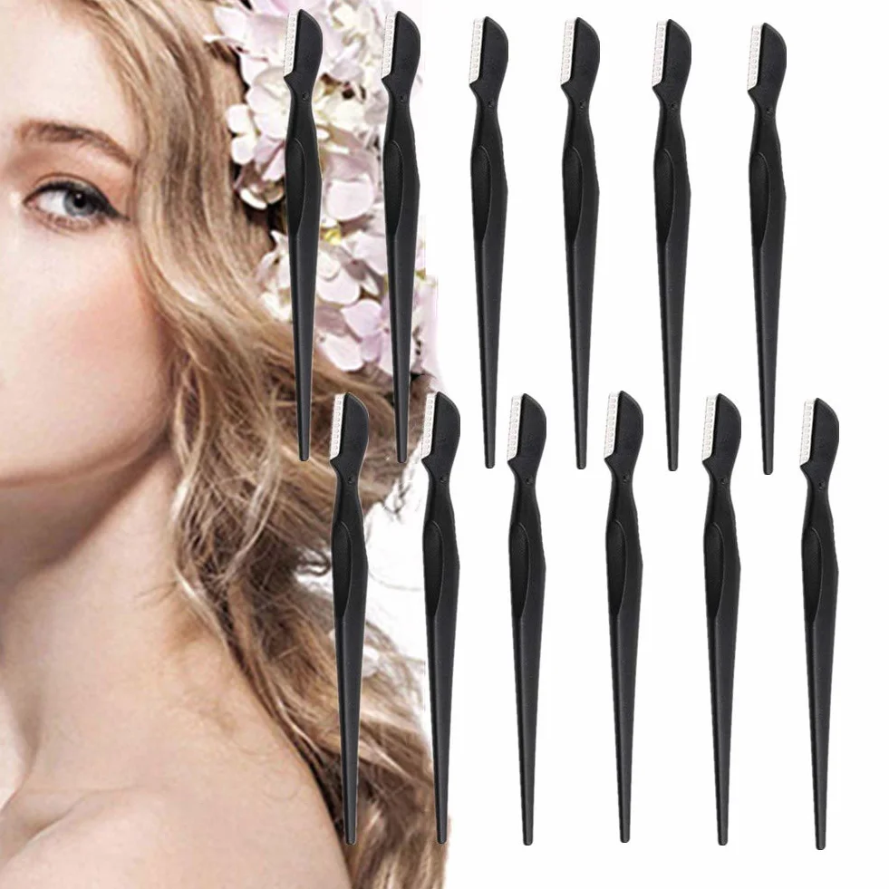 Depilator do twarzy dla kobiet Eyebrow Razor Dermaplaning golarka do brwi, golarka do twarzy, brwi, golarka do twarzy, dla kobiet, dermaplaning, 10 szt.