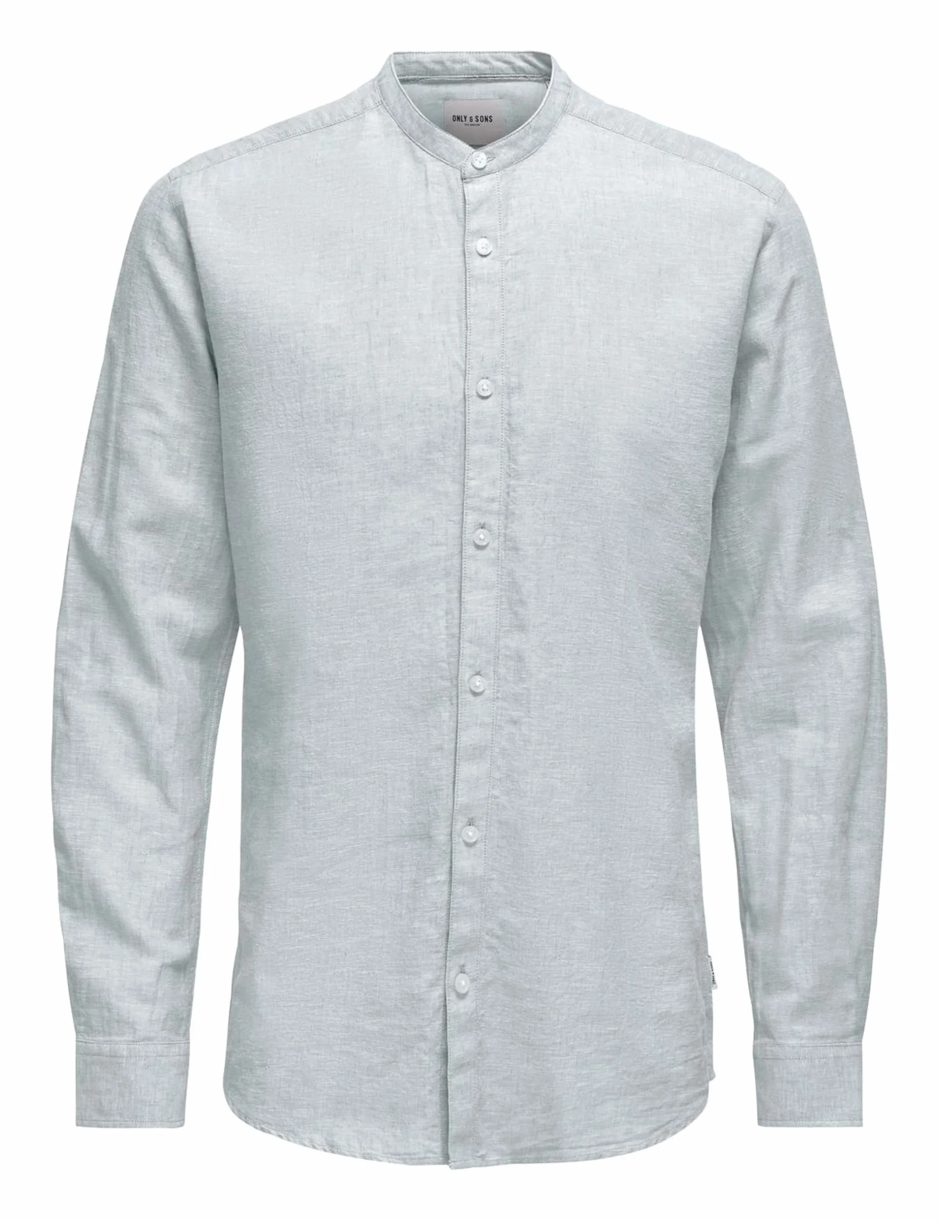 ONLY & SONS Koszula Mężczyźni Onscaiden Ls Solid Linen Mao Shirt Noos
