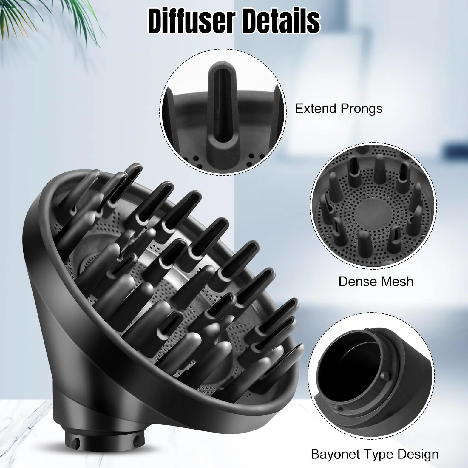 Ulepszona nasadka dyfuzora do Dyson Airwrap Styler HS01 HS03 HS05, przekształcająca stylizator powietrza w suszarkę do włosów