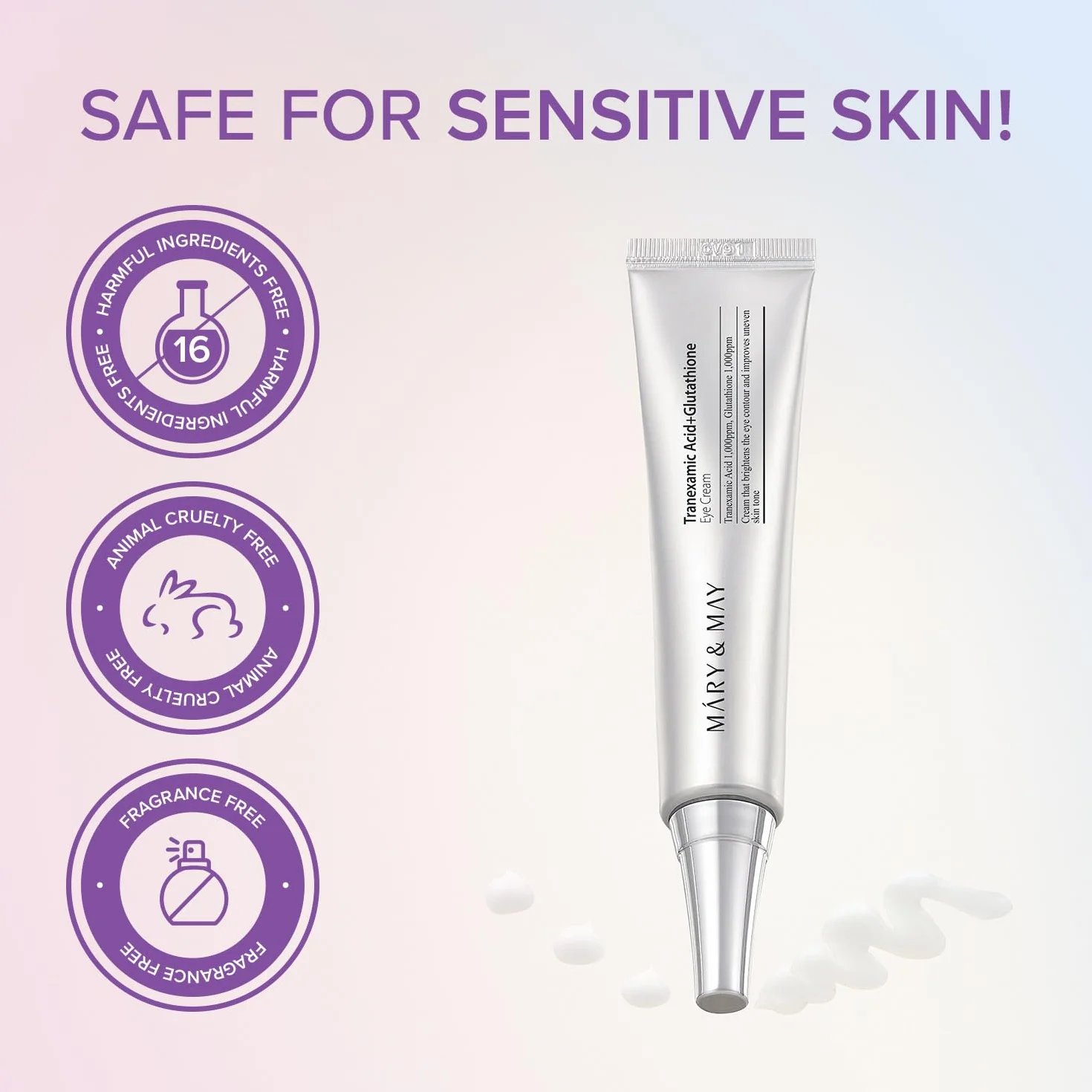 MARY & MAY Tranexamic Acid + Glutation Eye Cream (30 g)
