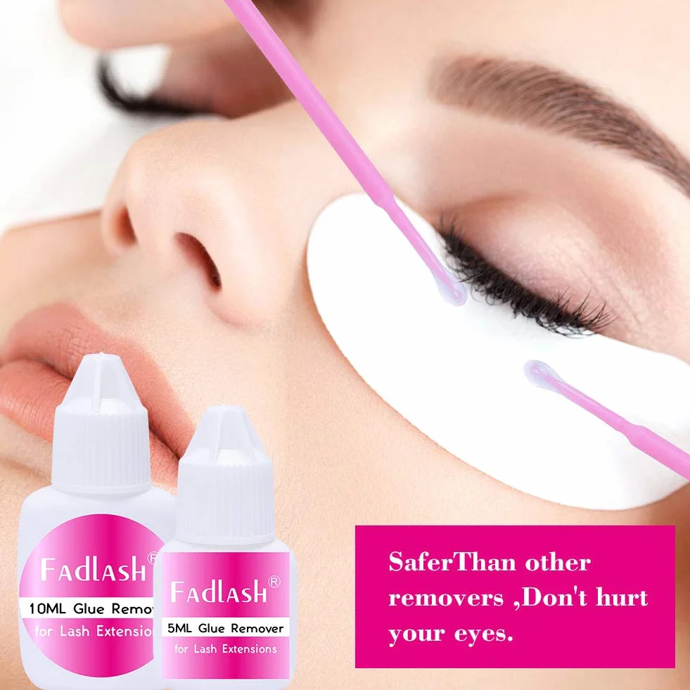 FADLASH Zmywacz kleju do przedłużania rzęs 5ml Profesjonalny kremowy zmywacz kleju do przedłużania rzęs (zmywacz kleju-5ml)