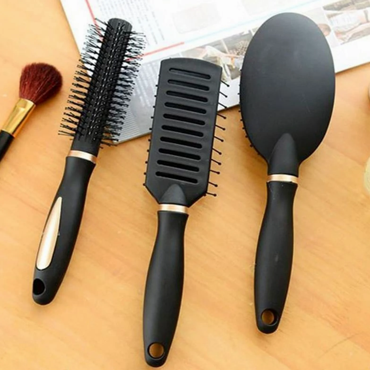 DieffematicSZ Grzebień Air Cushion Comb, Plastic Comb, Scalp Massage, Air Bag Comb, Curly Hair Comb, Rib Comb (Color : B)