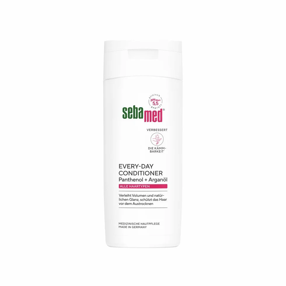 Sebamed Every Day odżywka 200 ml, nadaje objętości i naturalnego połysku, chroni włosy przed wysychaniem, z pantenolem i olejkiem arganowym, poprawia rozczesywanie, nadaje się do wszystkich rodzajów