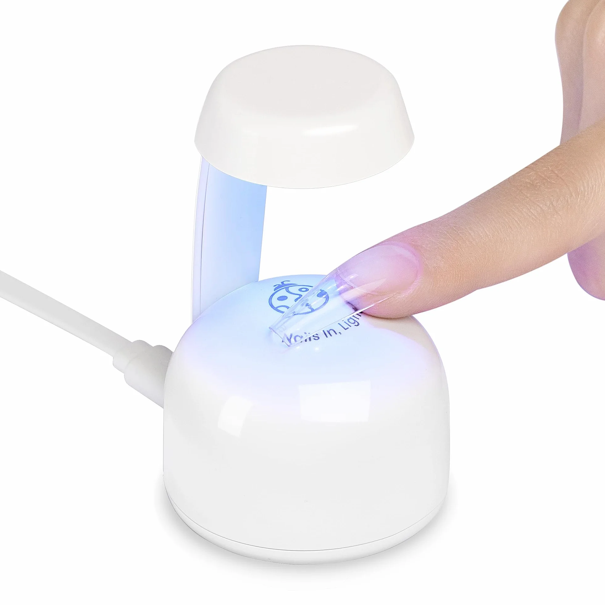 Beetles Mini Lampa UV LED do Paznokci Żelowych - Inteligentny Czujnik, Szybkie Utwardzanie, Łatwy System Manicure