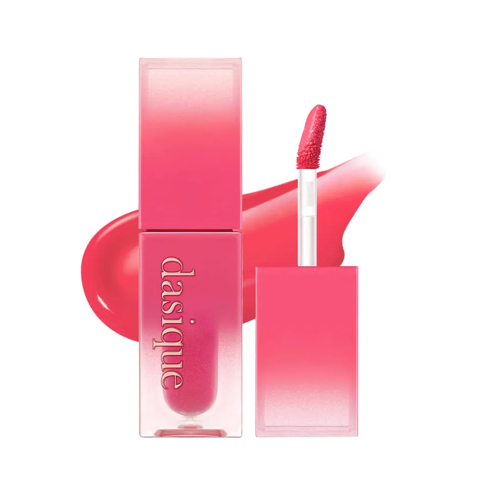 dasique Juicy Dewy Tint (07 Cherry Soda) | Długotrwałe błyszczące plamy do ust, nieprzylepne, wegańskie, bez okrucieństwa