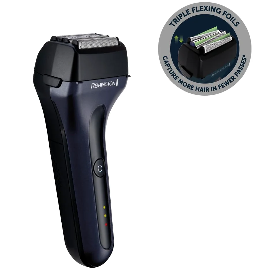 Remington Golarka elektryczna F7, golarka foliowa, bezprzewodowa, na mokro i na sucho, 100% wodoodporna, wysuwany trymer, folie Tri-flex, USB-C, czas pracy 80min, ładowania 120min, Style Series F7000