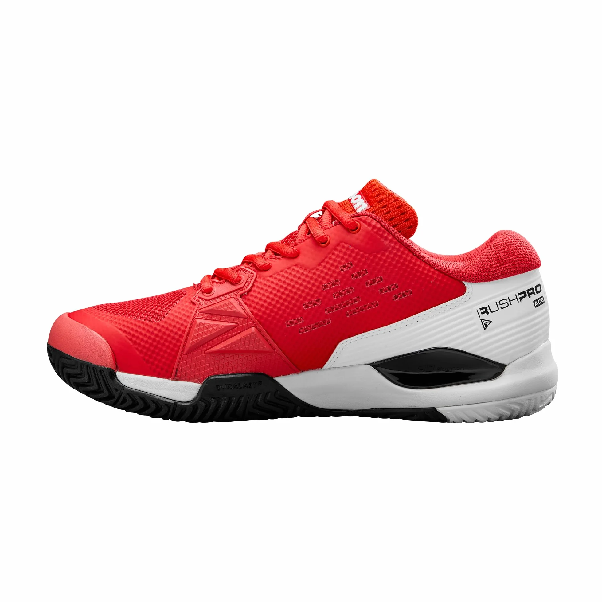Wilson Męskie buty tenisowe Rush PRO ACE, podczerwień/białe/czarne, 42 EU, Podczerwień, biały, czarny, 9 UK