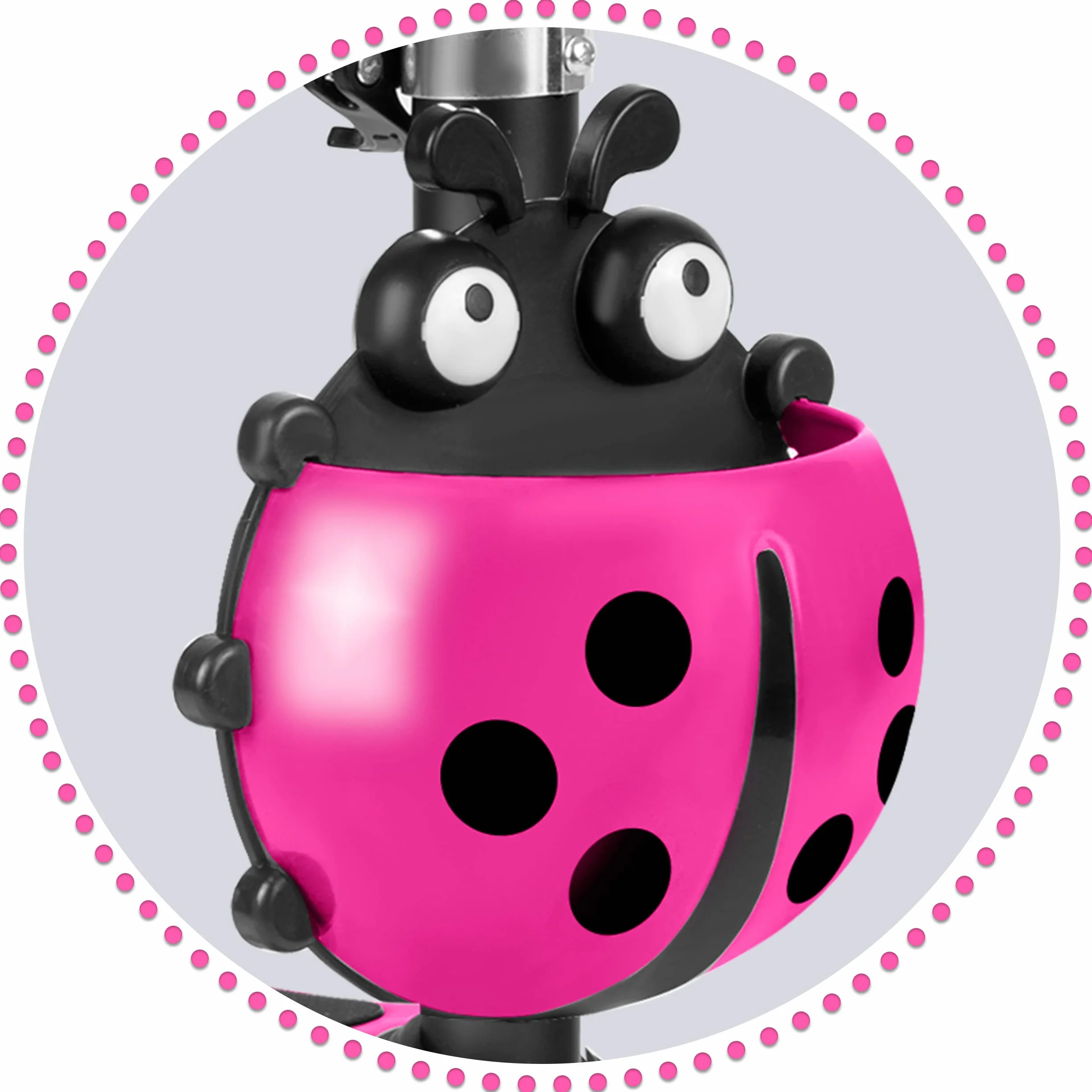 Hulajnoga trójkołowa dla dzieci 3w1 Buggy Ricokids balansowa z siedziskiem różowa
