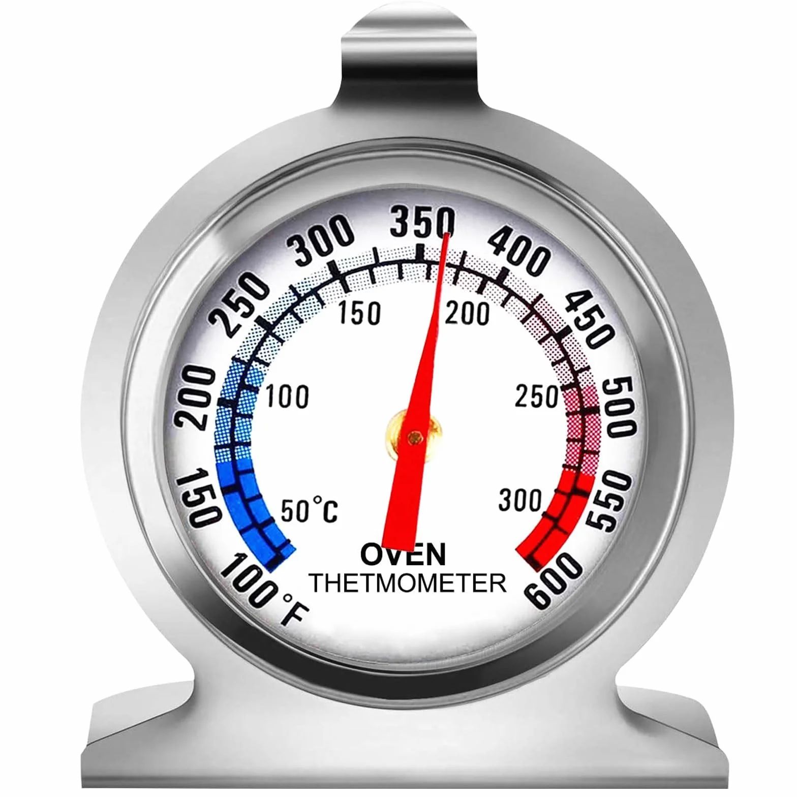 Termometr do piekarnika, termometr do kuchenki elektrycznej, termometr do piekarnika do kuchenek gazowych, 50-300°C/100-600°F do wypieków kuchennych, analogowy termometr do piekarnika, natychmiastowy