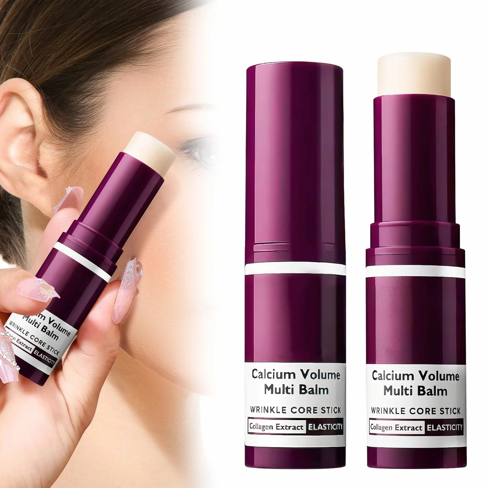 Cemenrete Calcium Multi Balm 2 sztuki przeciwstarzeniowy ujędrniający koreański korektor do skóry nawilżający balsam do oczu szyi twarzy