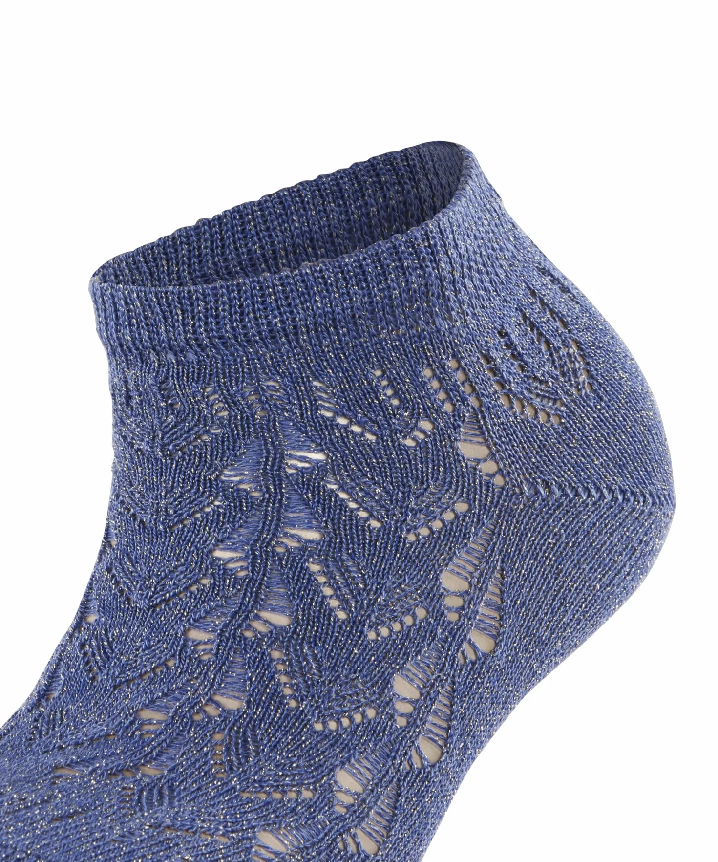 FALKE Kobiety Skarpety do trampek Shiny W Sn lyocell krótkie jednokolorowe 1 Para, Niebieski Smoky Blue 6483 Trina Blaze, 35-38