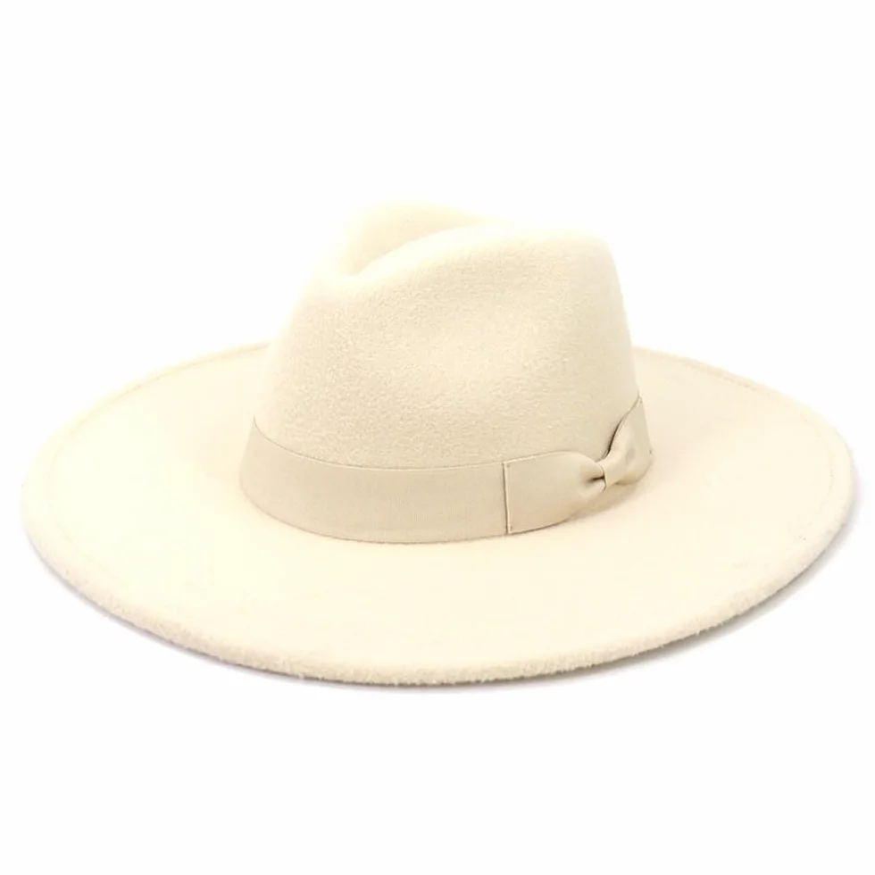 Fengyan kapelusze 2021 zima jesień damska elegancka retro filcowa czapka fedora duży szeroki daszek damskie kapelusze ślub kościół sukienka formalna czapka