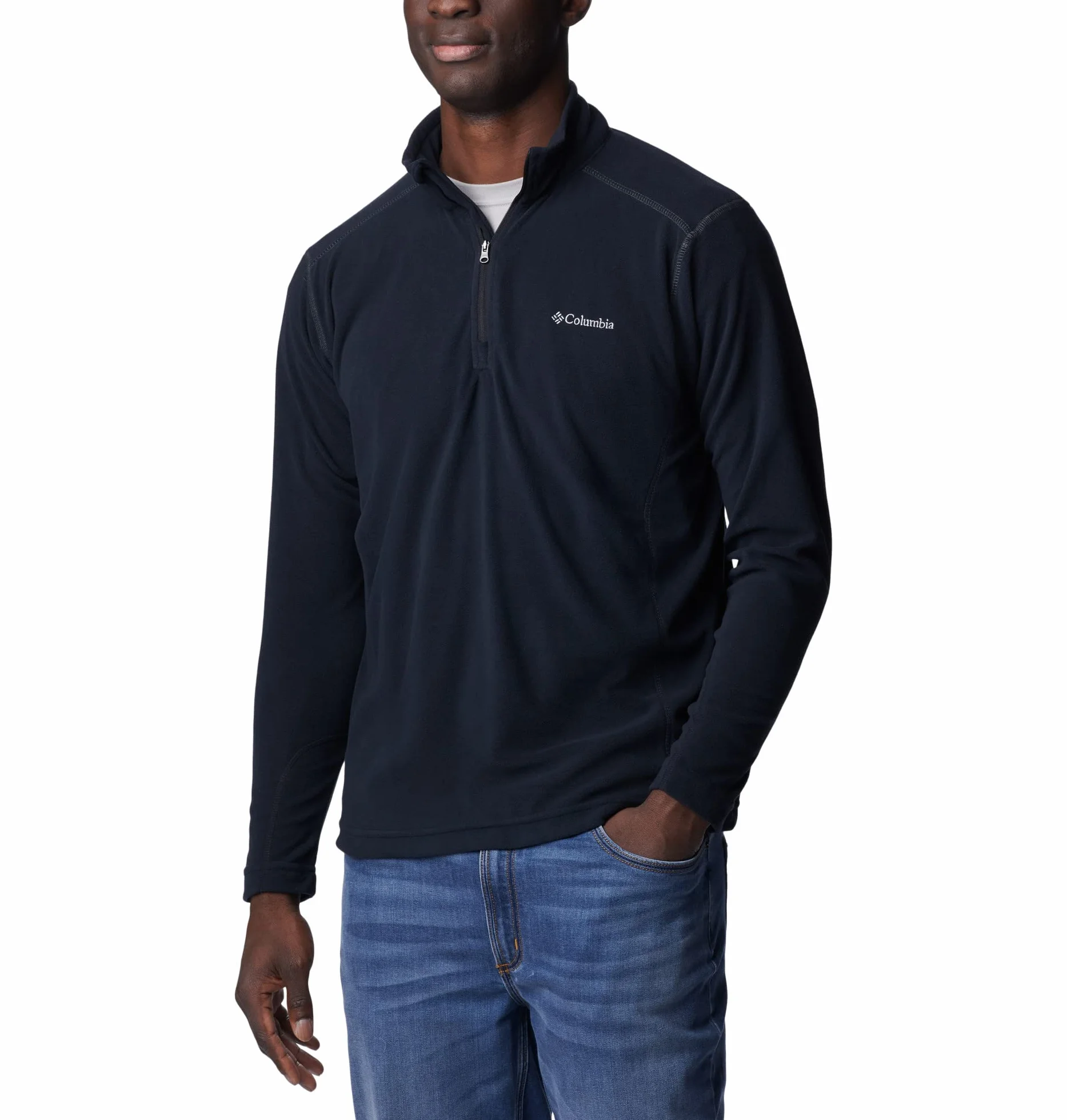 Columbia Klamath Range 2 Half Zip, Bluza Polarowa Mężczyźni, Black, L
