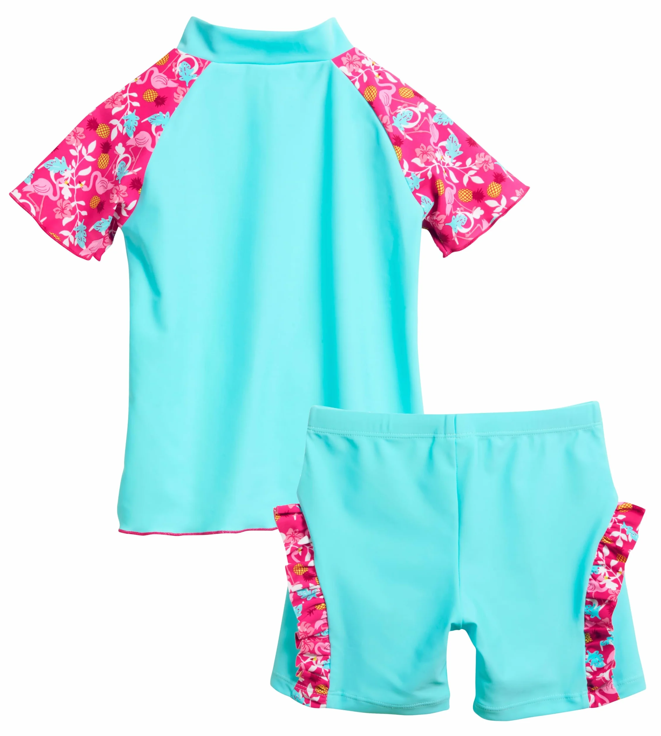 Playshoes Flamingo 2-częściowy Zestaw do Pływania Dla Dziewczynek, Wielokolorowy, 134/140 cm
