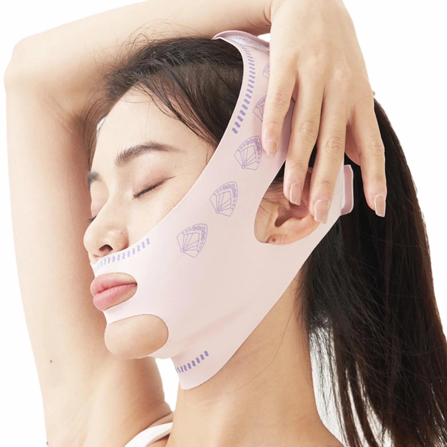 Face Lifting Strap, Adjustable Slimming Band, Comfortable V- Lift Belt, Seamless Skin-Friendly Face Lift Tape, Chin Reducer, Perfect For Tightening & Contouring