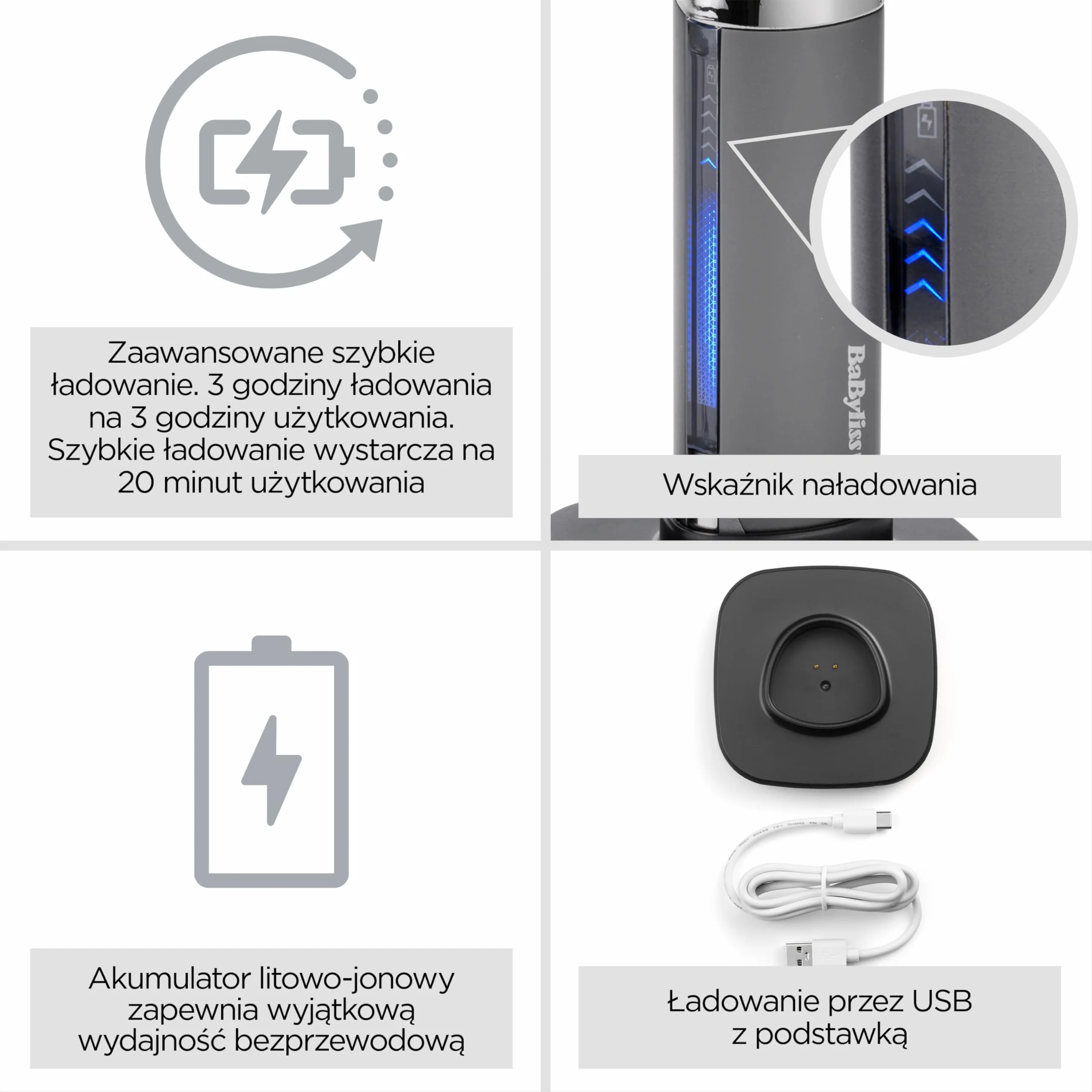 BaByliss Super‑X Trymer do Brody i Zarostu – Profesjonalne narzędzie z japońskim stalowym ostrzem T skeleton, wyświetlacz cyfrowy, bateria litowo‑jonowa, 5 h pracy bezprzewodowej, wodoodporny, T996E