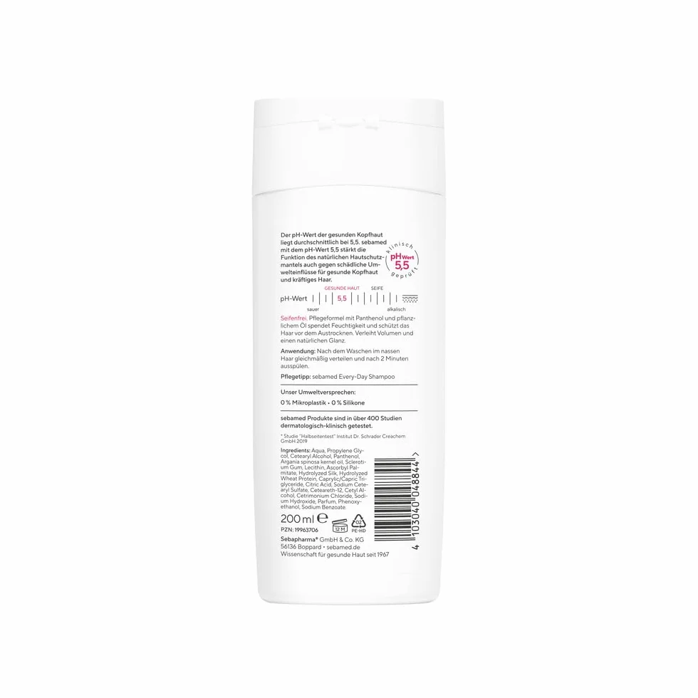 Sebamed Every Day odżywka 200 ml, nadaje objętości i naturalnego połysku, chroni włosy przed wysychaniem, z pantenolem i olejkiem arganowym, poprawia rozczesywanie, nadaje się do wszystkich rodzajów