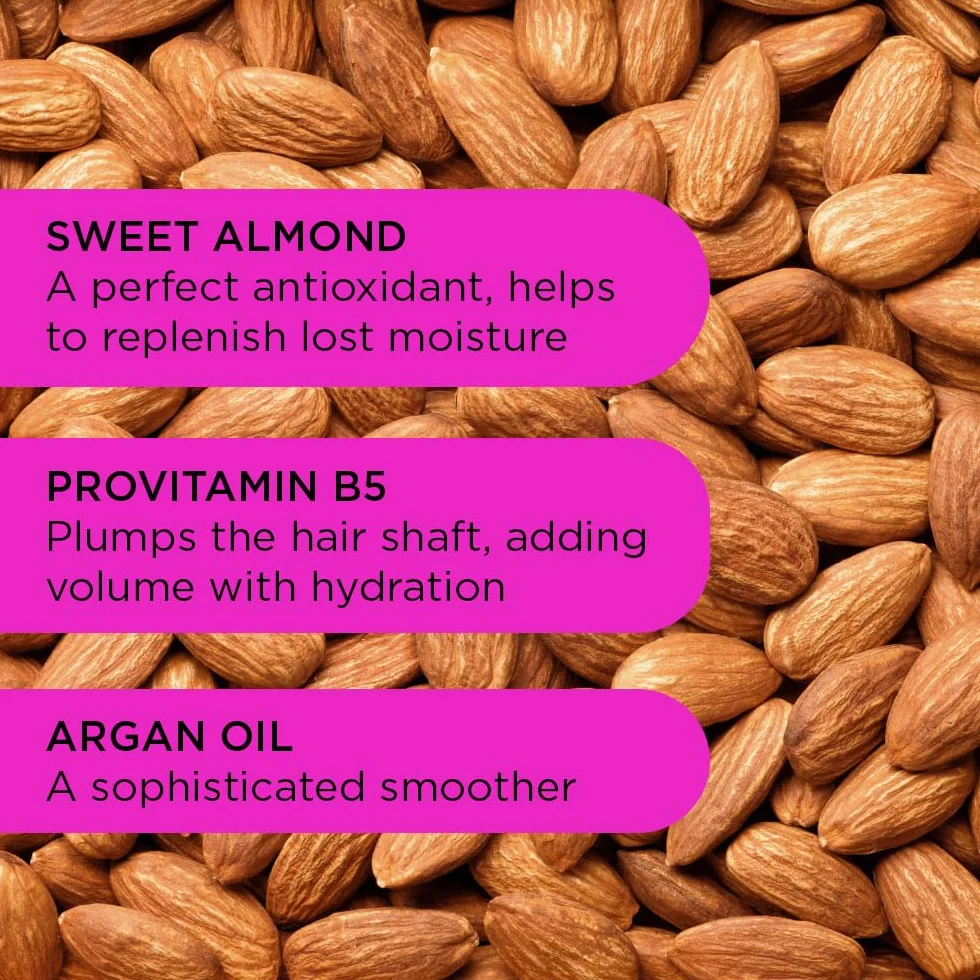 Noughty 97% Natural Thirst Aid Conditioning and Detangling Spray, Leave In Hair Detangler Treatment for Dry and Damaged Hair, with Sweet Almond and Argan Oil, Sulphate Free Vegan Haircare 200ml