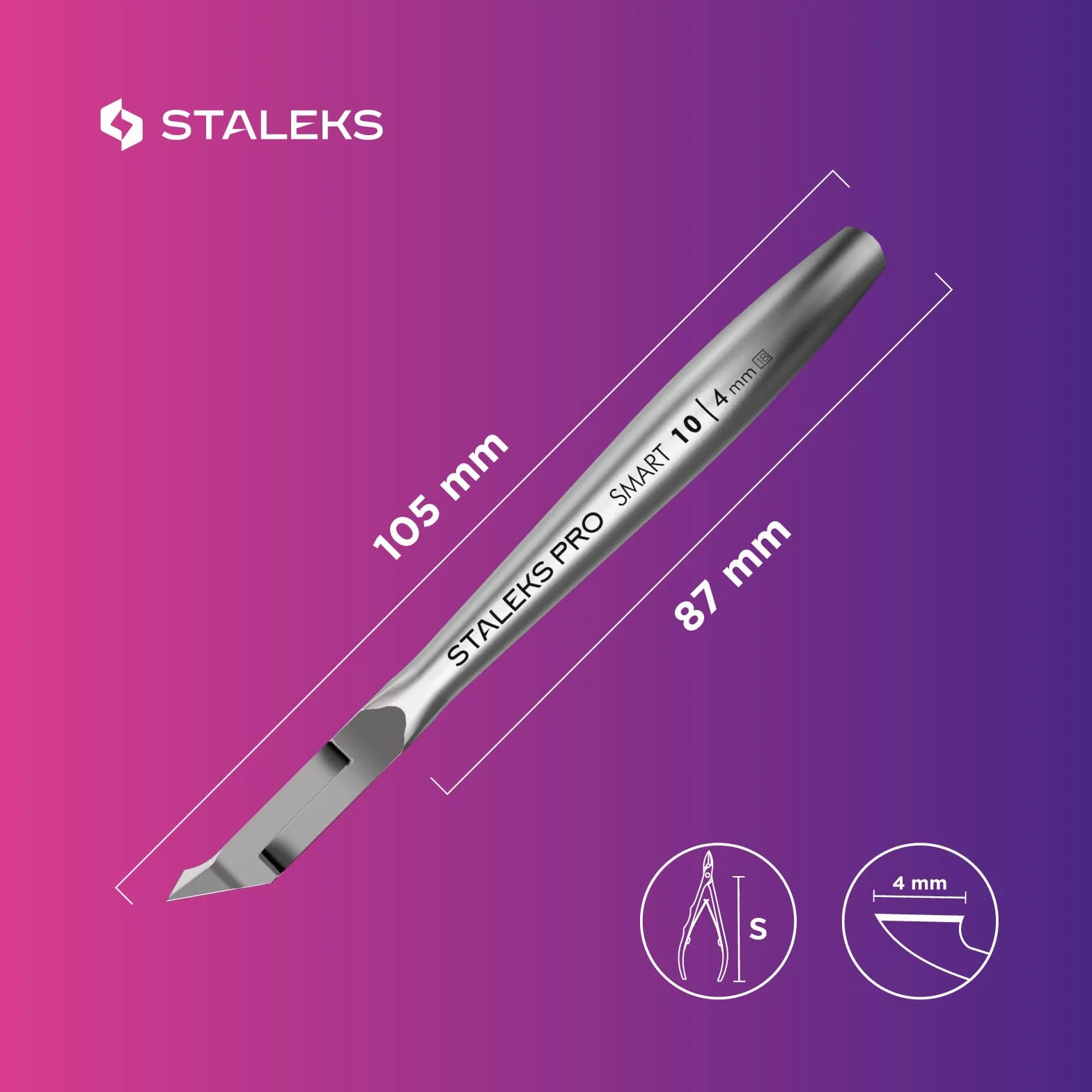 STALEKS Profesjonalne szczypce do paznokci Smart 10 4 mm