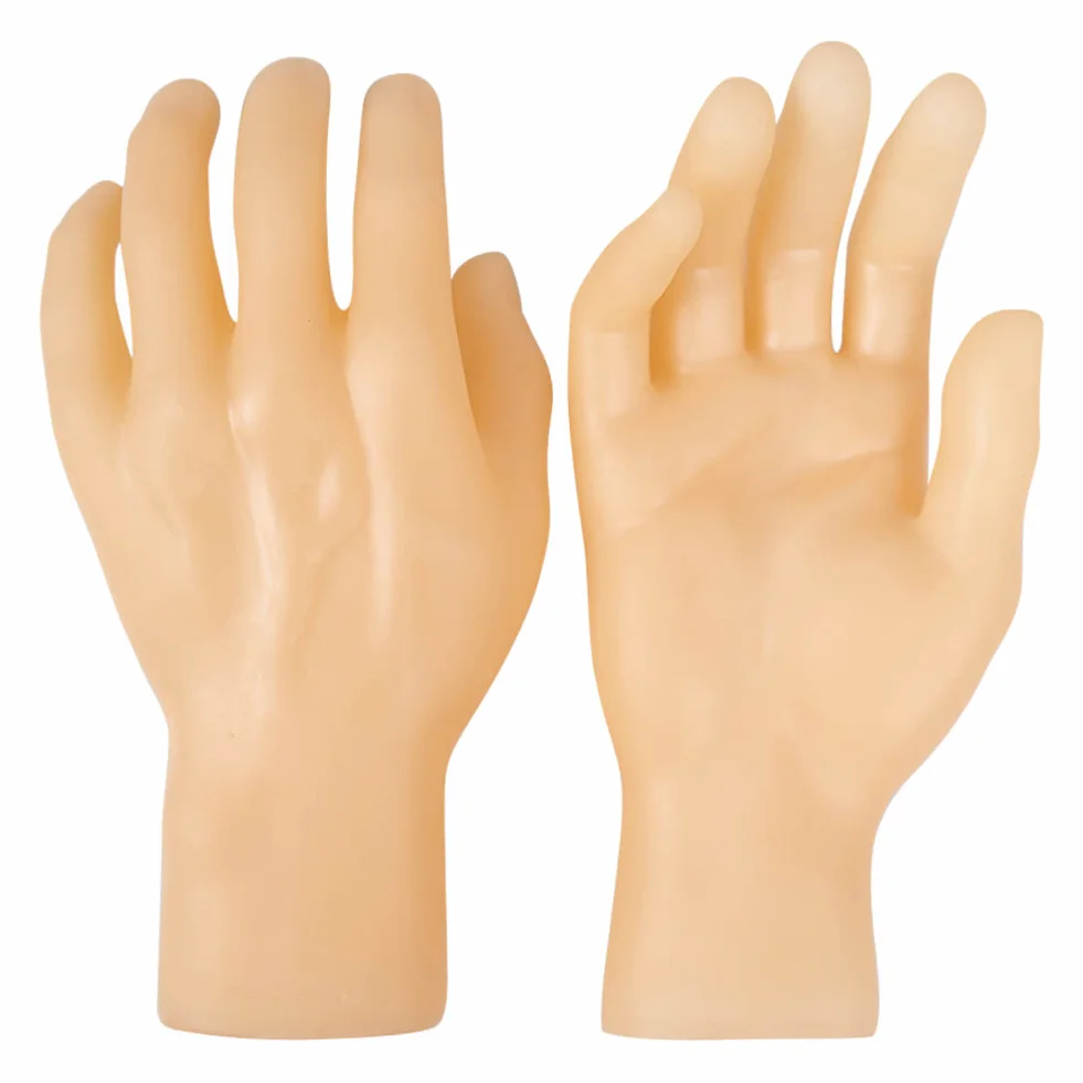2 sztuki model ręczny wielokrotnego użytku manicure ćwiczenia ręce lewej i prawej ręki mężczyźni kobiety symulacja model dłoni rekwizyty do stojaka wystawowego centrum handlowego, kolor skóry