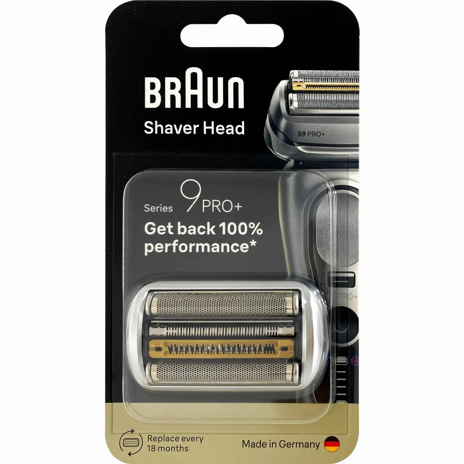 Braun Seria 9 PRO+ 96 M, oryginalna wymienna głowica do golarki elektrycznej, przywraca 100% wydajności, kompatybilna ze wszystkimi maszynkami z serii 9