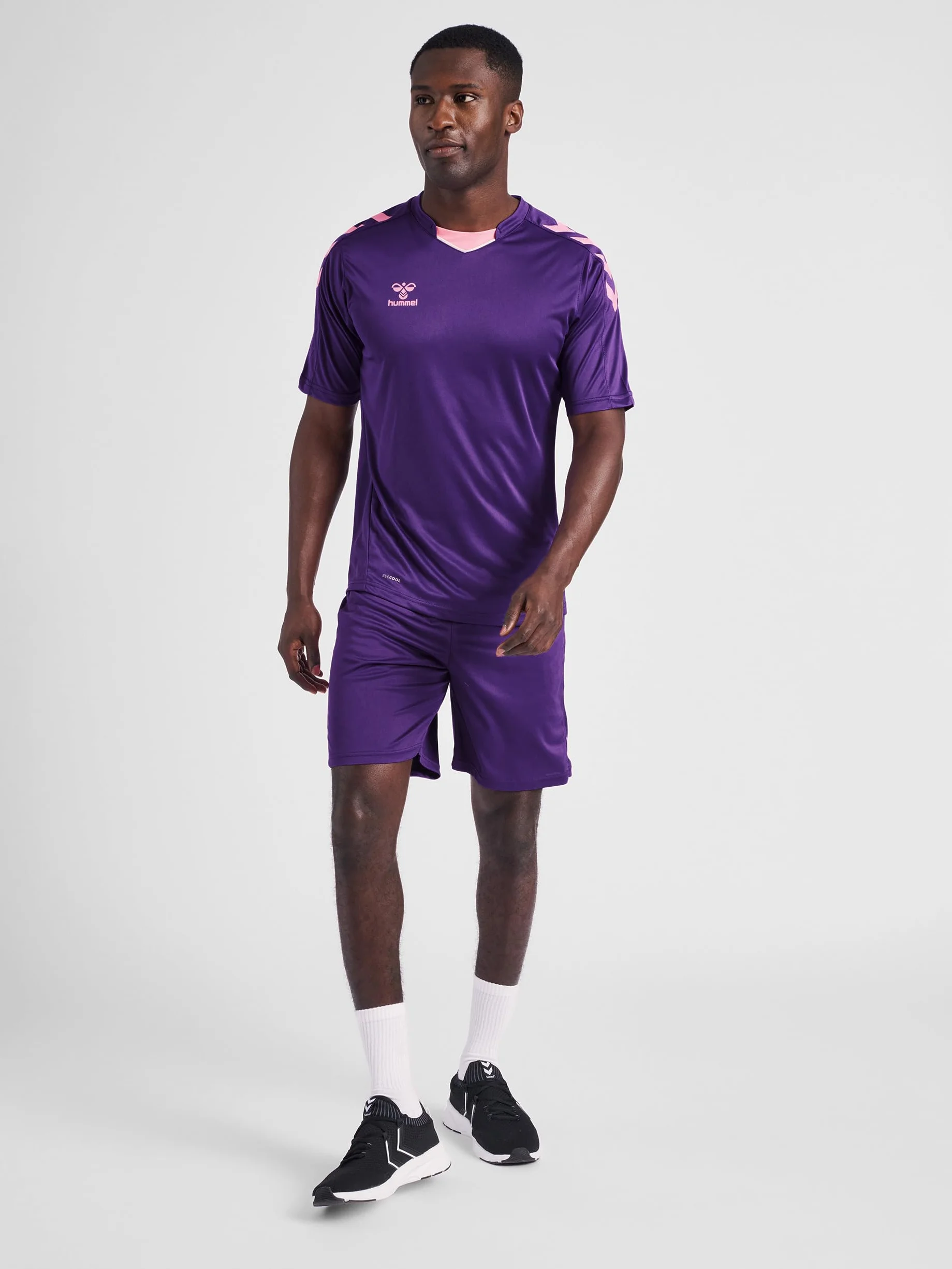 hummel Hmlcore Xk Poly Jersey S/S Koszulka męska, Fioletowy (512), XL