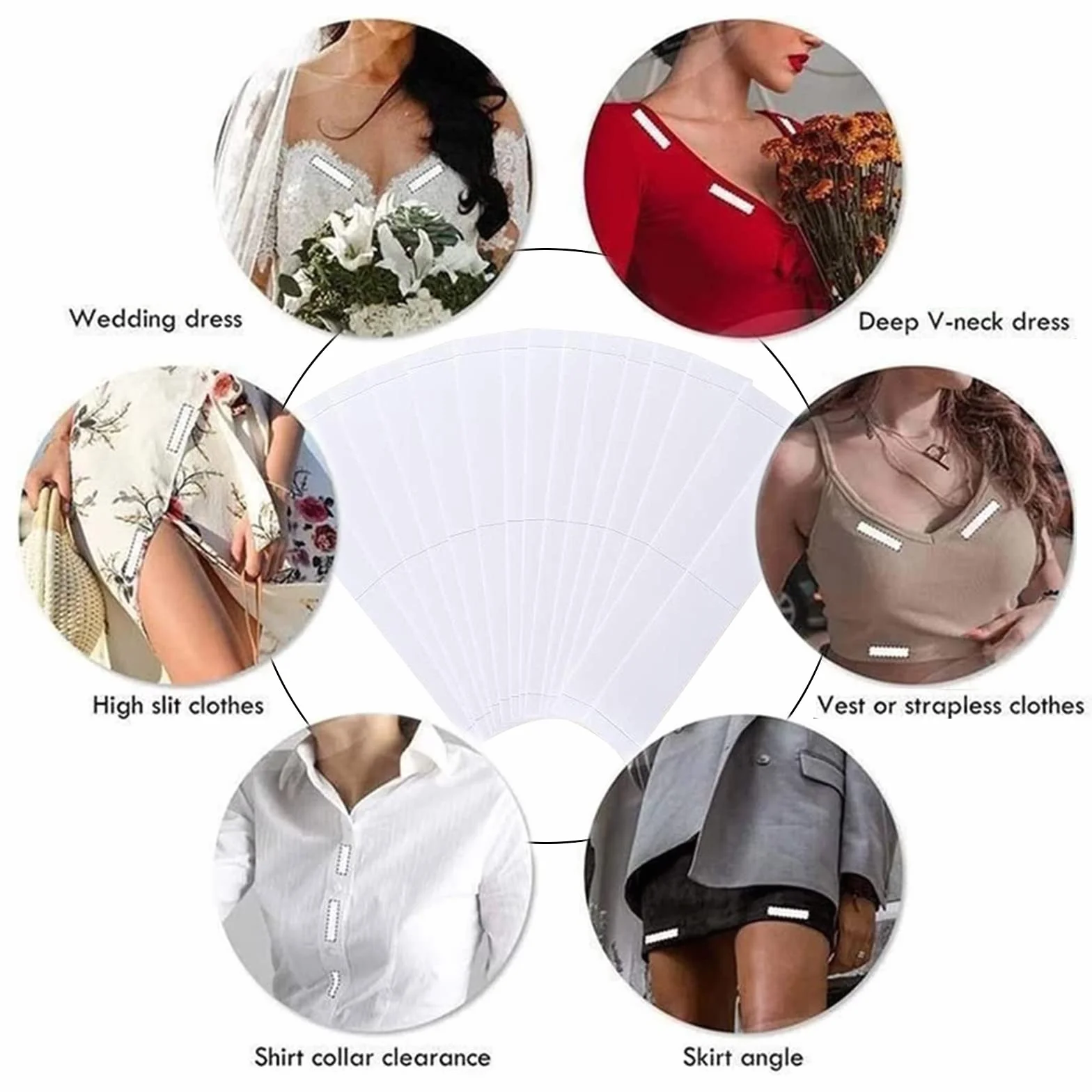 36 sztuk Fashion Beauty Tape, dwustronna taśma klejąca do skóry, jakość medyczna, dwustronna dla mody i ciała (8,5 cm/1,2 cm)