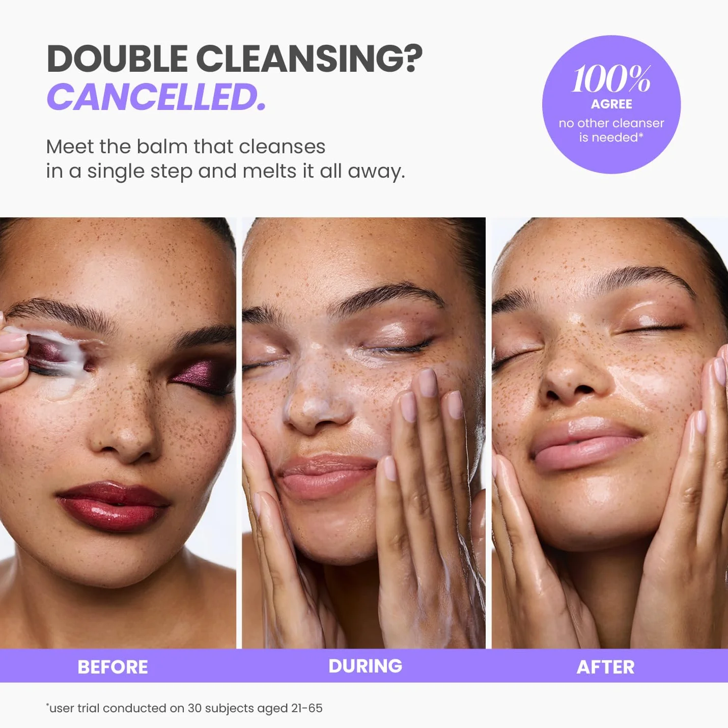 Wonderskin Cleansing Balm - Melt It All Balm to Milk Mleczko do demakijażu, delikatnie nawilżający płyn do mycia twarzy z wąkrotką azjatycką i rumiankiem