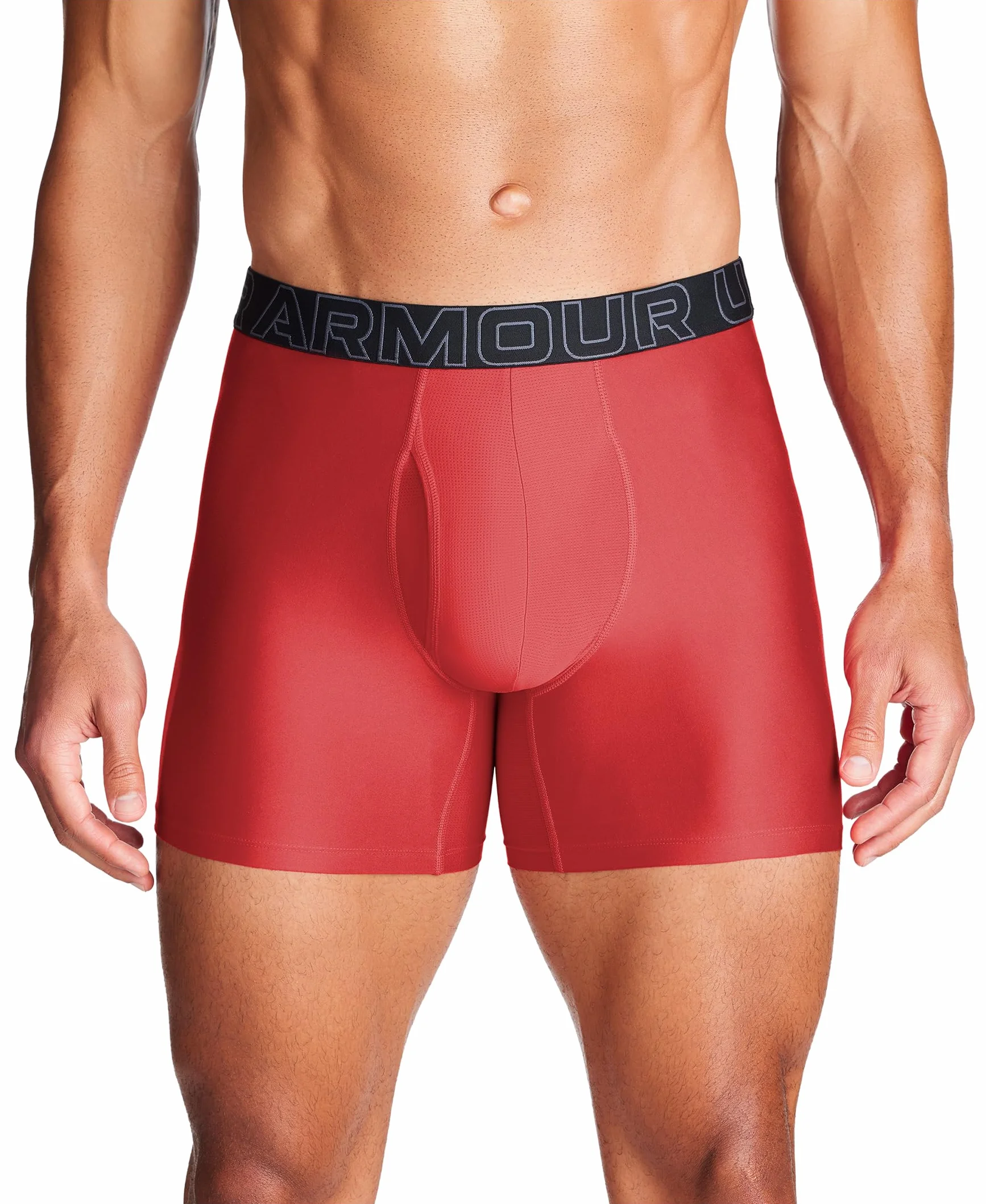 Under Armour Performance Tech Mesh Print Singles Męskie bokserki z nogawką o długości 15 cm.