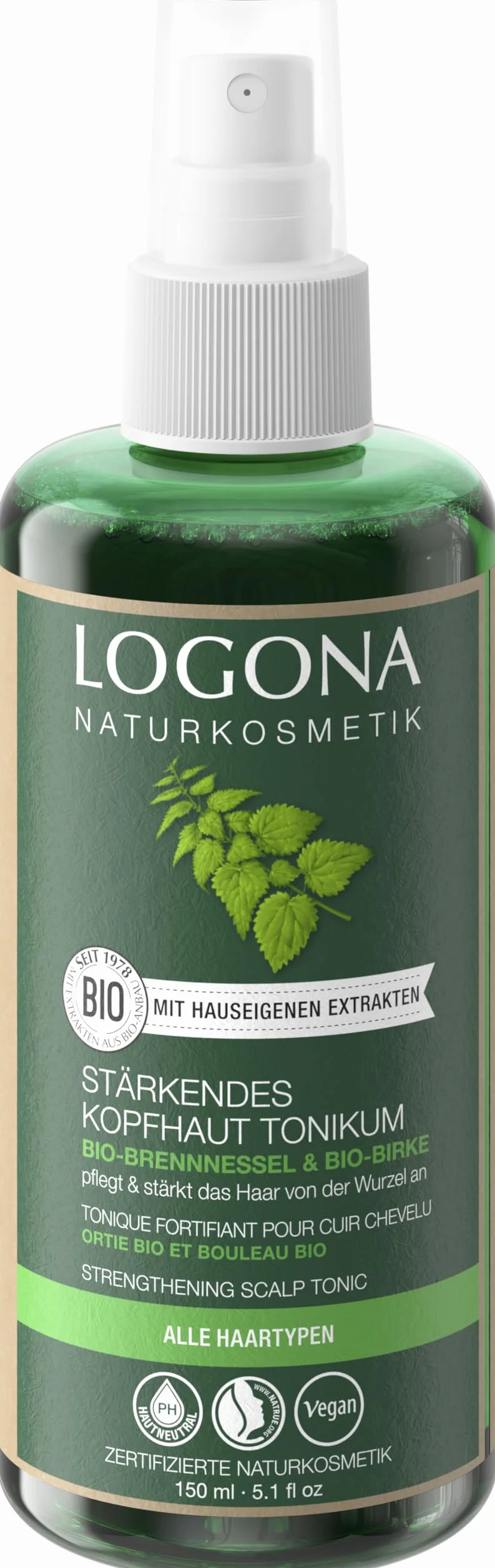 LOGONA Tonico Capilar Fortalecedor Cuero produkt do pielęgnacji włosów 150 ml
