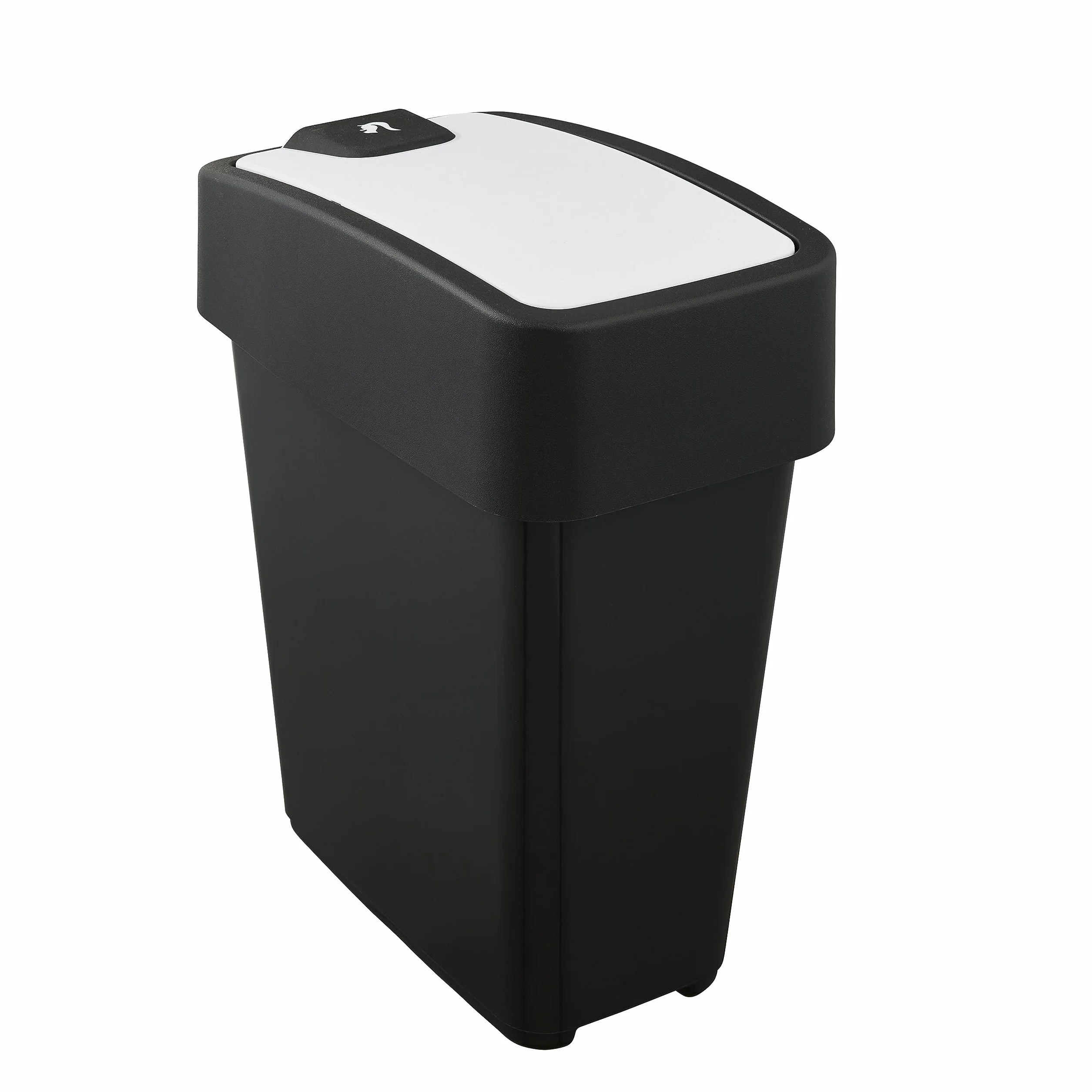 Kosz na śmieci keeeper premium z naciskaną pokrywą, Soft Touch, 10 l, Magne, Grafitowo-szary