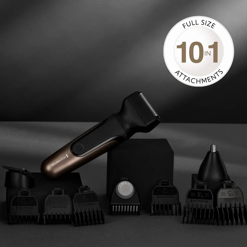 Remington ONE Head&Body Multigroomer PG760 trymer wielofunkcyjny wodoodporny litowy 10 końcówek