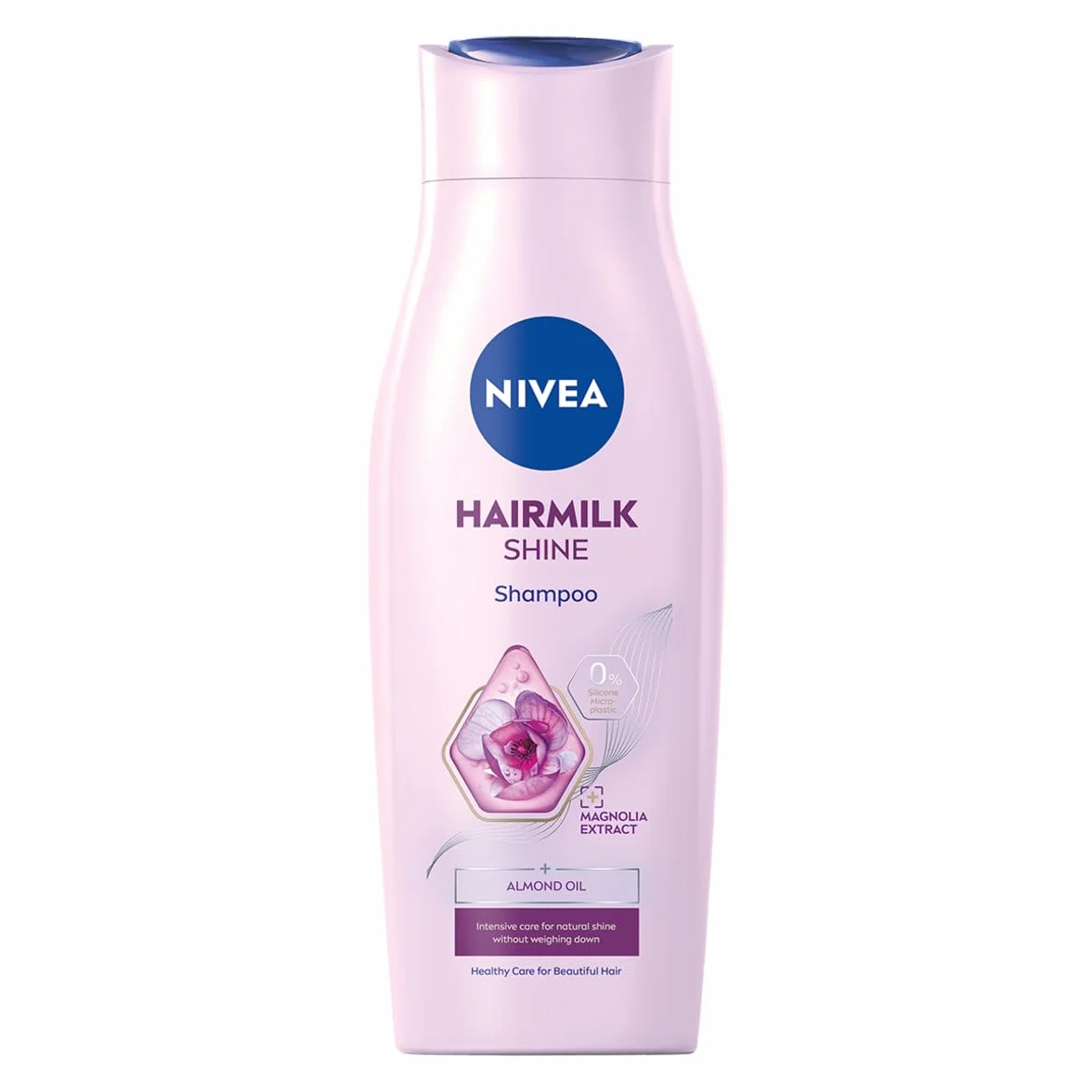 NIVEA Hairmilk Shine Ochronny szampon do włosów dla naturalnego połysku z olejkiem migdałowym 400 ml