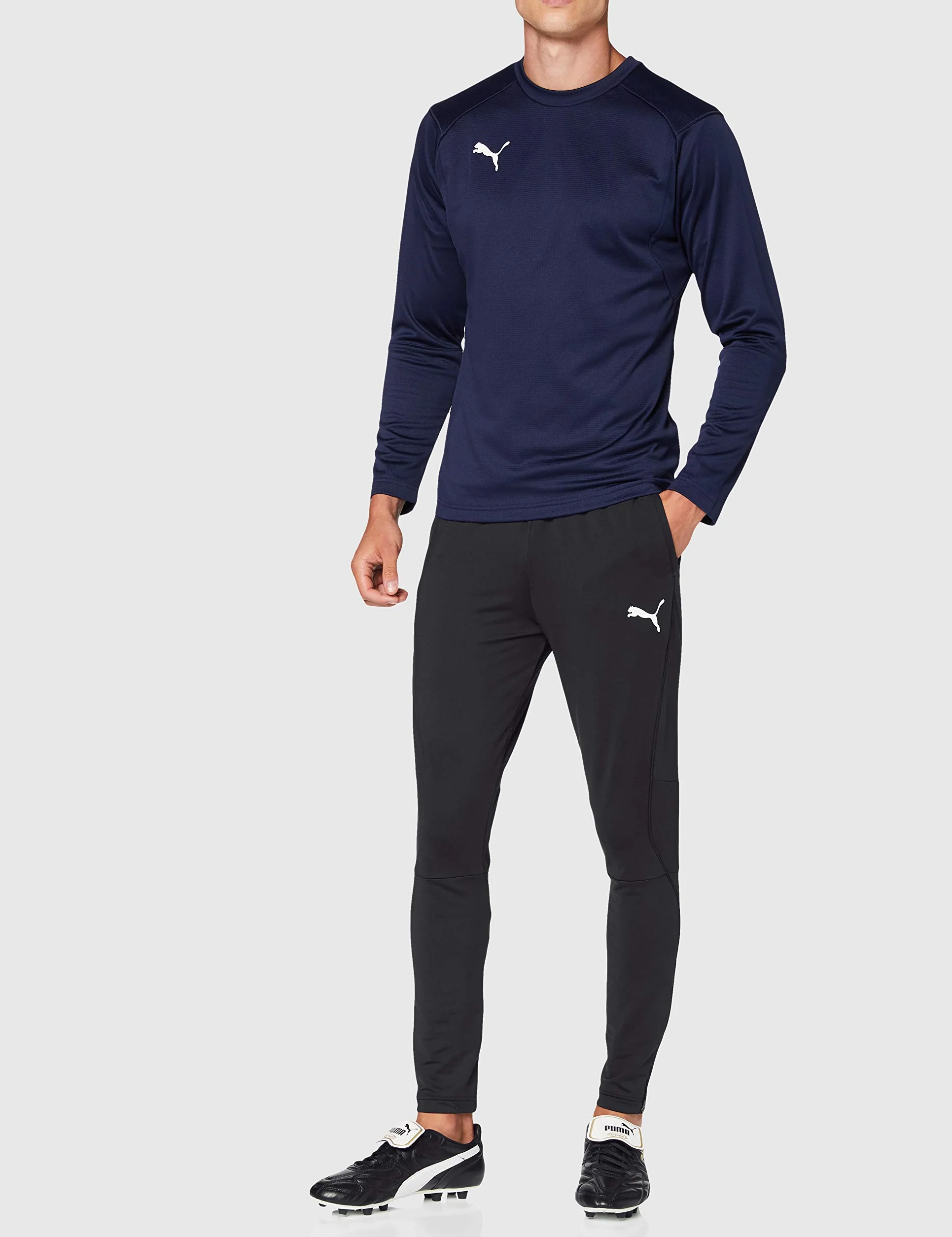 PUMA Liga Training Pants Pro spodnie dresowe Mężczyźni,Puma Black-puma White,L