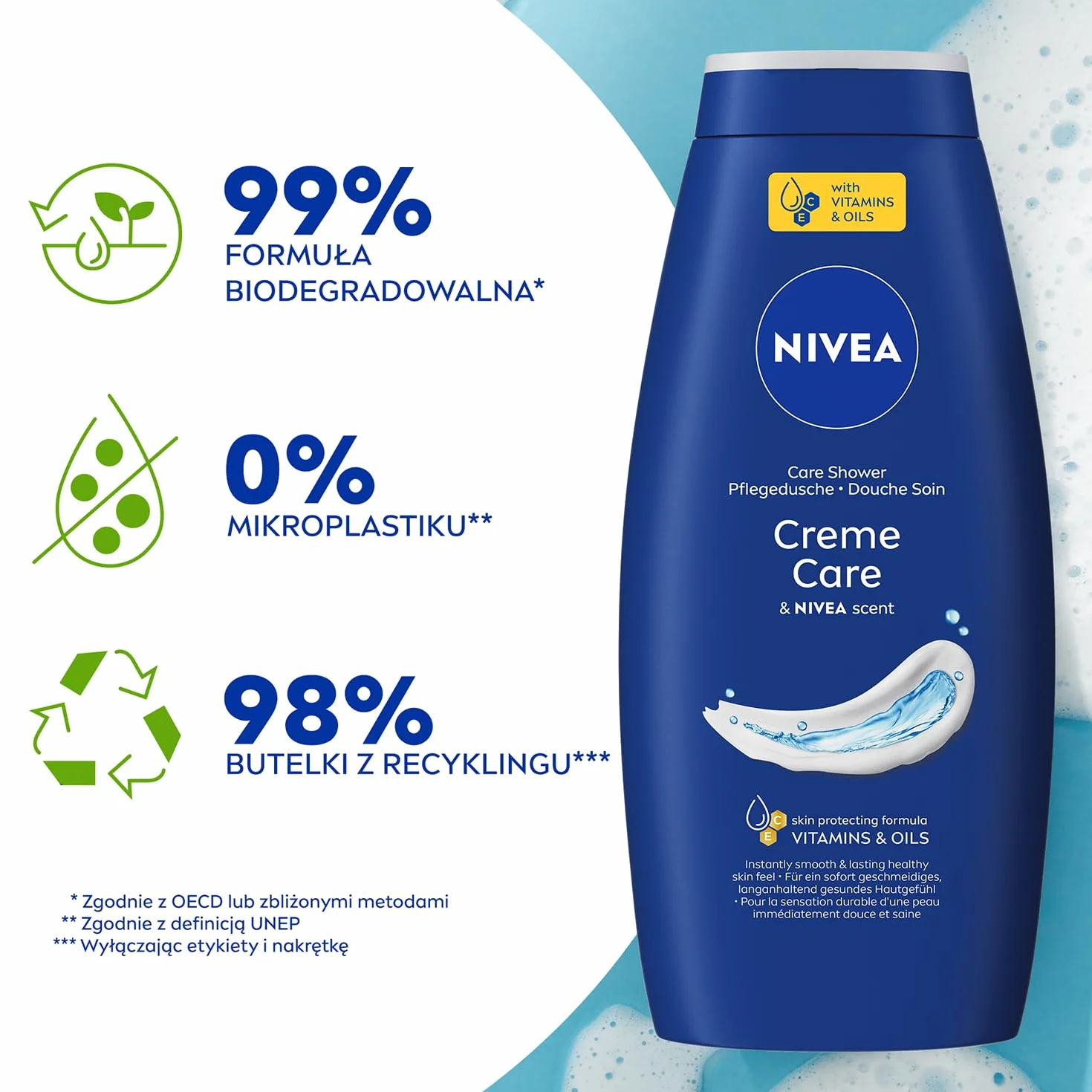 NIVEA Creme Care Kremowy pielęgnujący żel pod prysznic do ciała 750 ml
