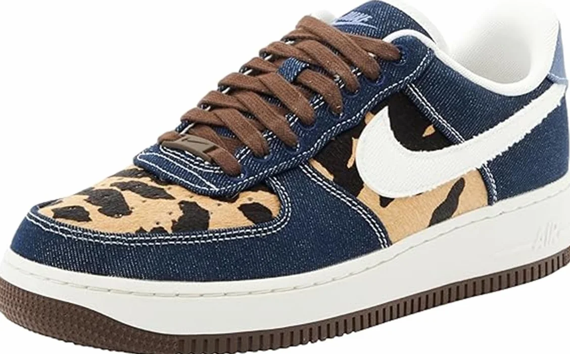 NIKE Damskie buty sportowe Air Force 1 '07, rozmiar 38 EU, Obsydian Sail Baroque Brown, 38 EU