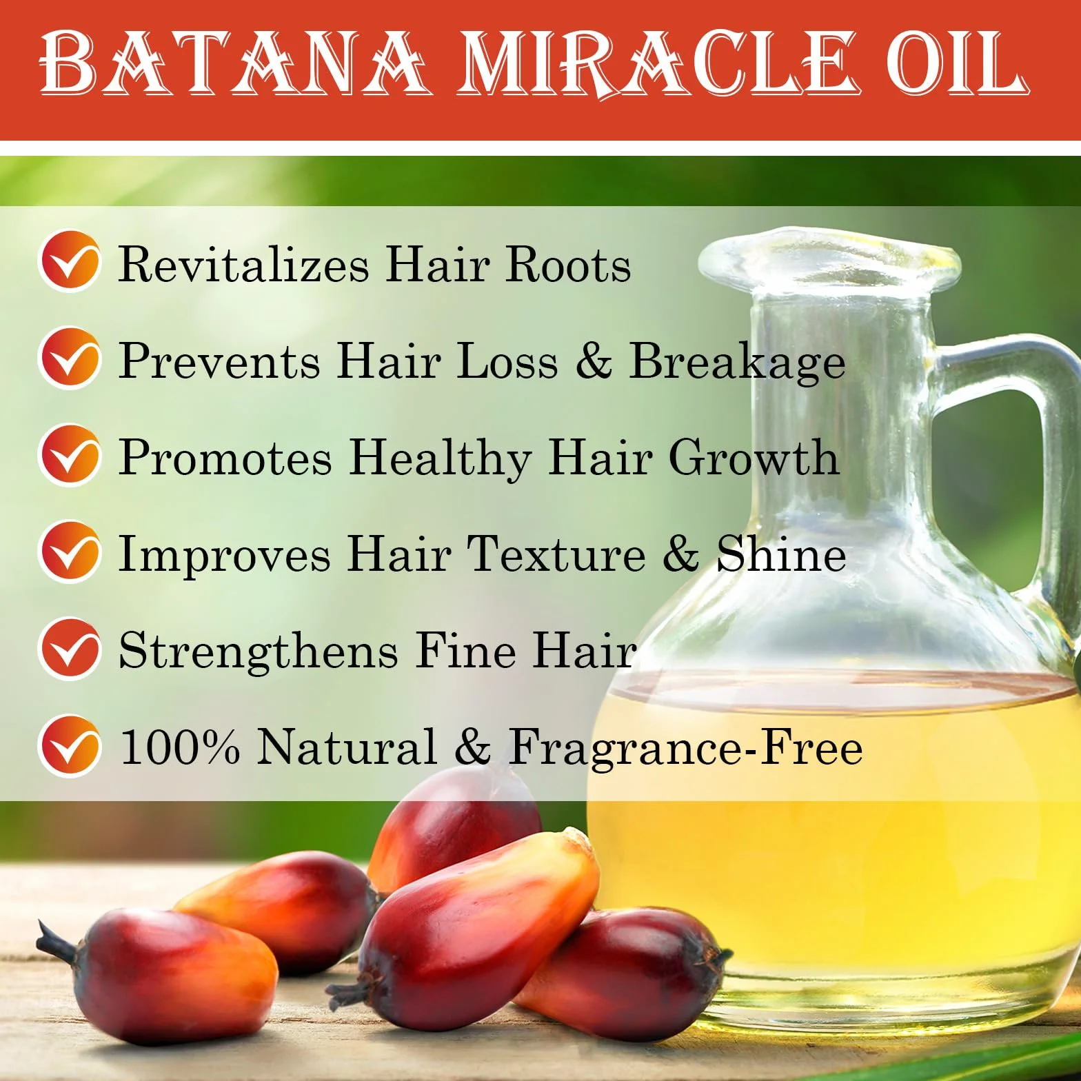 Batana Hair Oil 120ML Olejek Batanowy Włosy Odżywia skórę głowy, stymuluje wzrost włosów, wzmacnia cebulki włosów w 100% czyste i naturalne rzęsy, brwi (2 szt.)