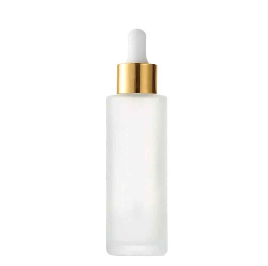 20 szt. 20-35 ml Mrożone szklane butelki z zakraplaczem Cylindryczne puste pojemniki do dozowania cieczy(A Silver White drop,35ml)