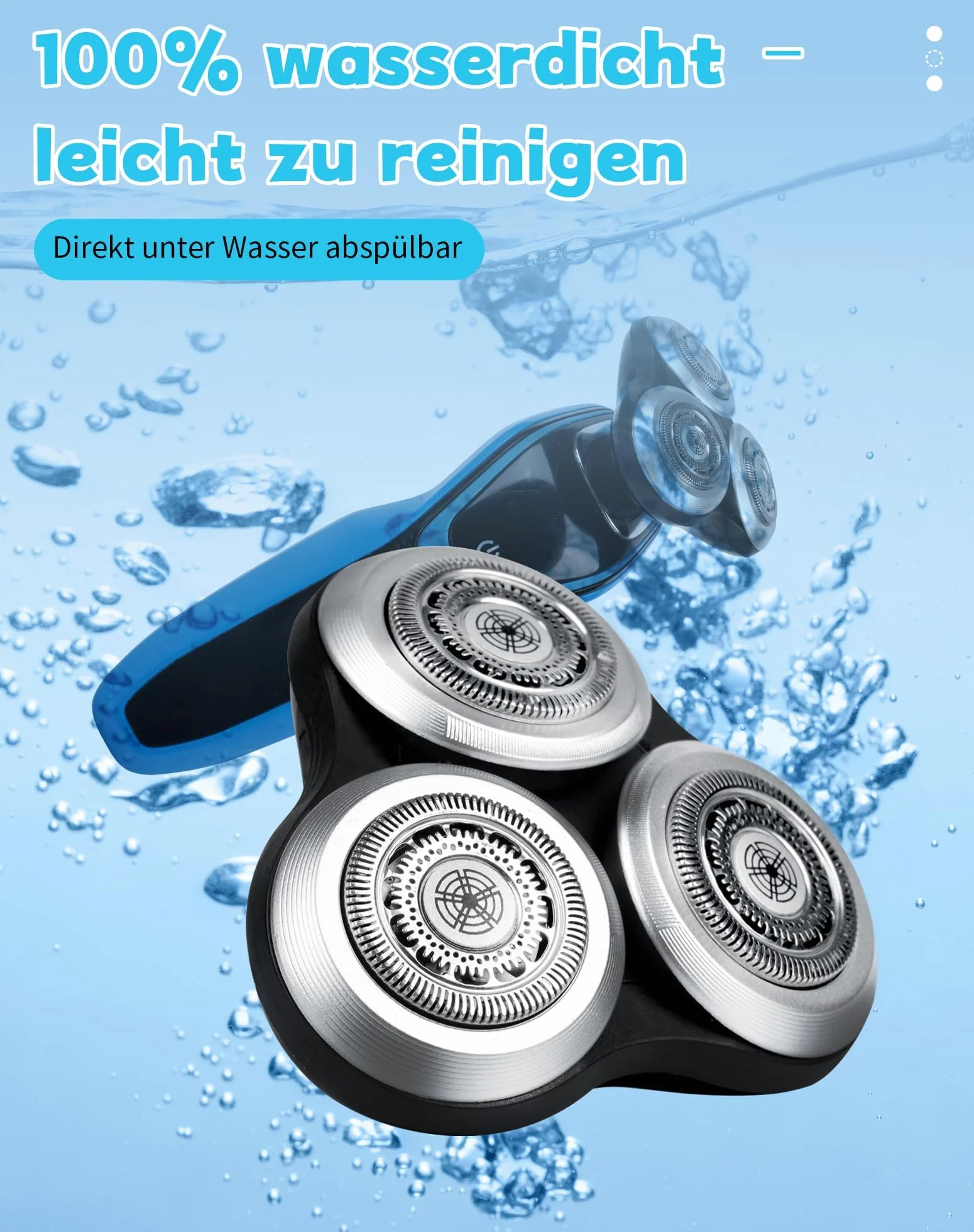 Głowica goląca kompatybilna z Philips Series 9000 (S9000 S9911 S9731 S9711 S9511 S9522 S9111 S9031 S9988), głowica zamienna z podstawową głowicą do golenia