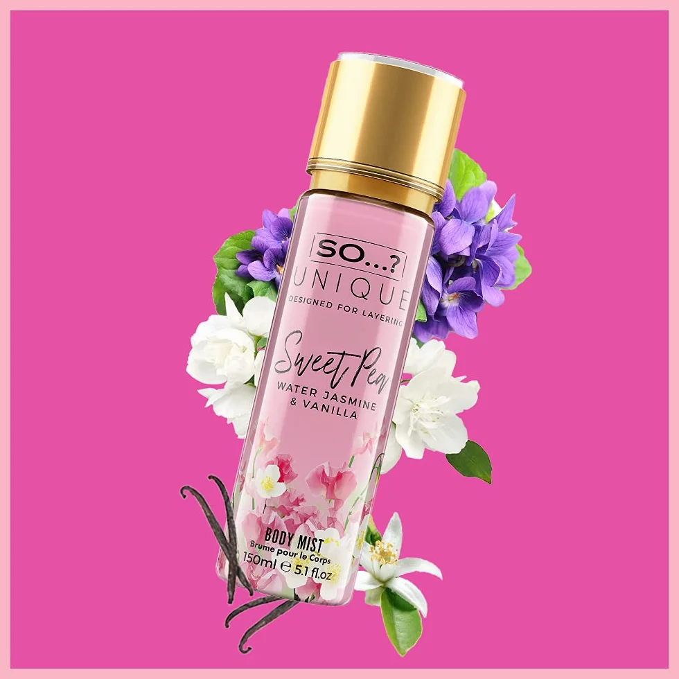 So... ?. Unique damski zestaw zapachowy Candy Kiss, Truffle Cream, Sweet Pea, Vanilla Candy spray do ciała, mieszany zestaw zapachowy, 150 ml (3 sztuki)