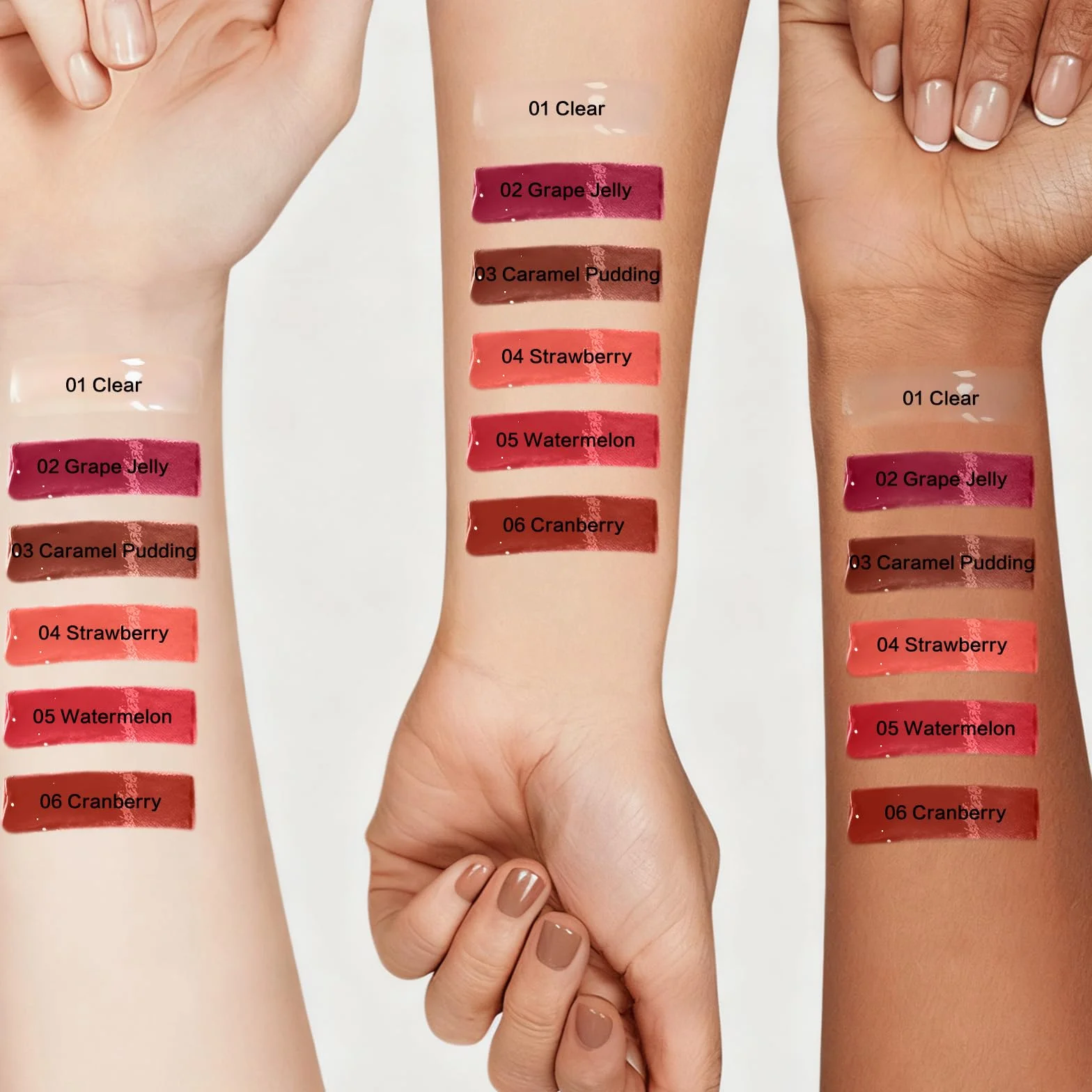 UCANBE Butter Lip Gloss: Nawilżająca i odżywcza pomadka do ust, metalowa końcówka, lekka, nieprzywierająca, miękka, błyszcząca (01 Transparent)