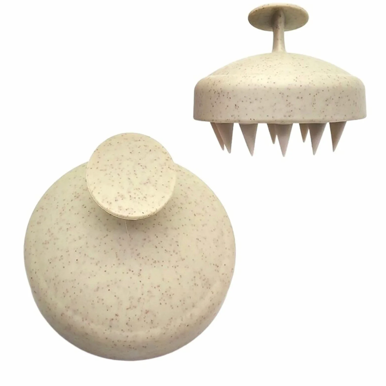 DieffematicSZ Grzebień Wheat Straw Silica Gel Soft Gel Bath Plastic Shampoo Comb
