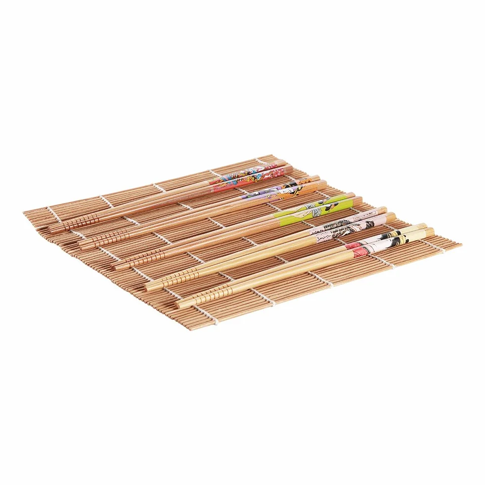 bambusowy zestaw do robienia sushi - zestaw do samodzielnego wykonania sushi dla początkujących dla miłośników sushi, zestaw 13 szt.