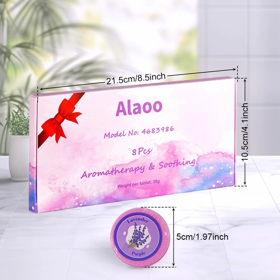 Aromaterapia pod prysznic, 8 sztuk, aromaterapia, tabletki pod prysznic, olejki eteryczne, tabletki do kąpieli dla łagodzenia stresu, utrzymujący się intensywny zapach, bomby prysznicowe, zestaw