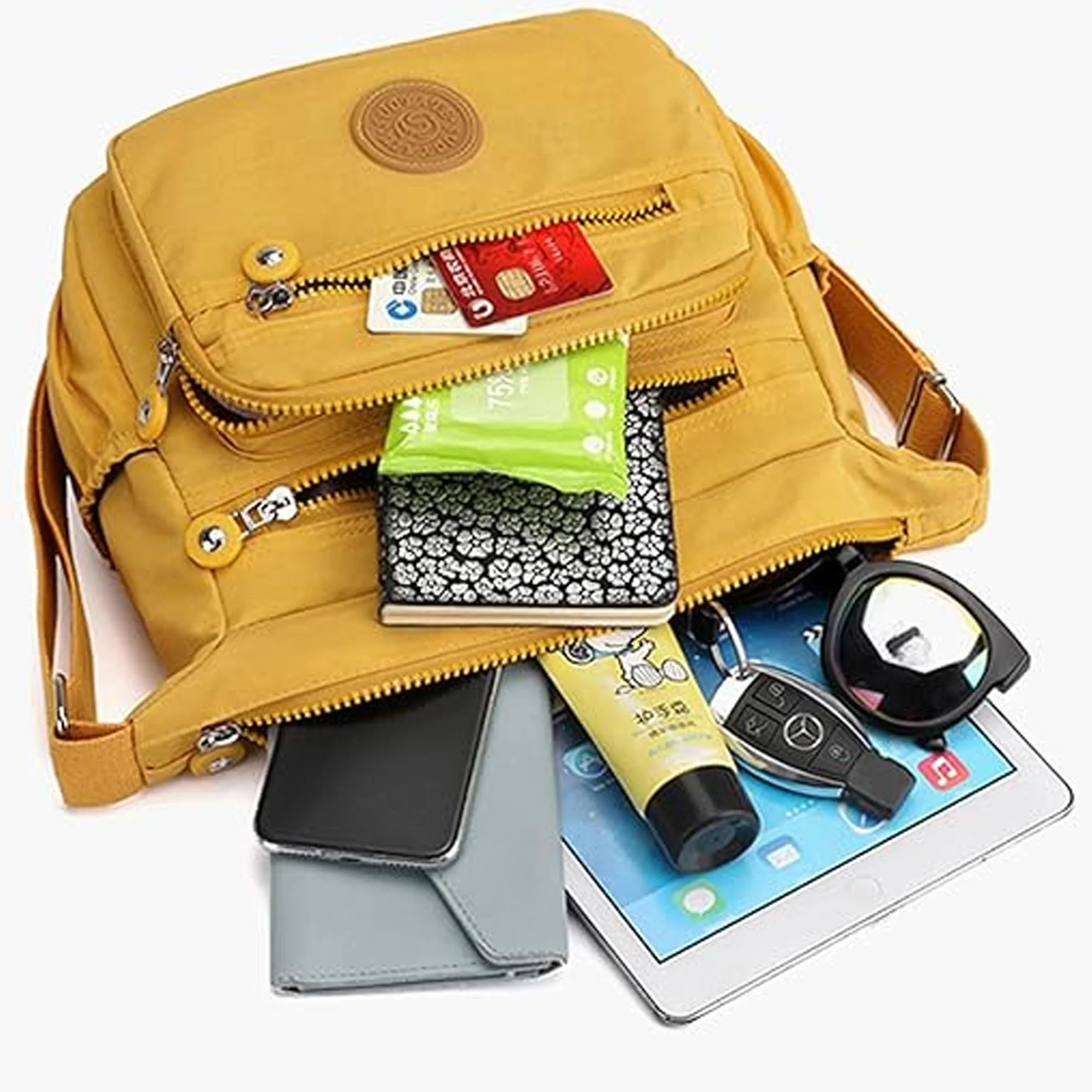Kobiety Anti Splash Water Ramię Messenger Torby Crossbody Multi kieszenie Casual Torba Podróżna