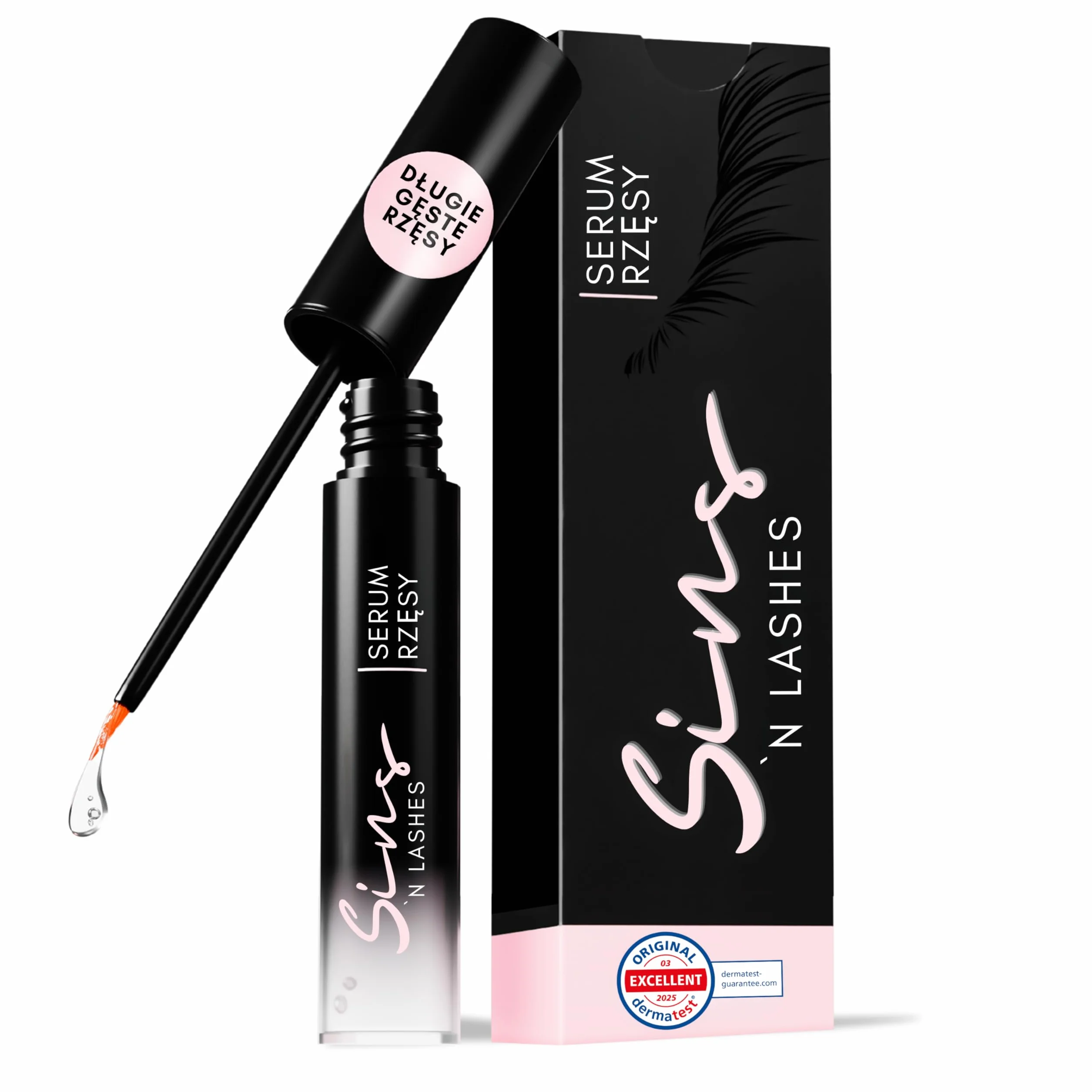 Sins 'n Lashes serum do rzęs 3,5 ml – naturalne wzmocnienie i objętość