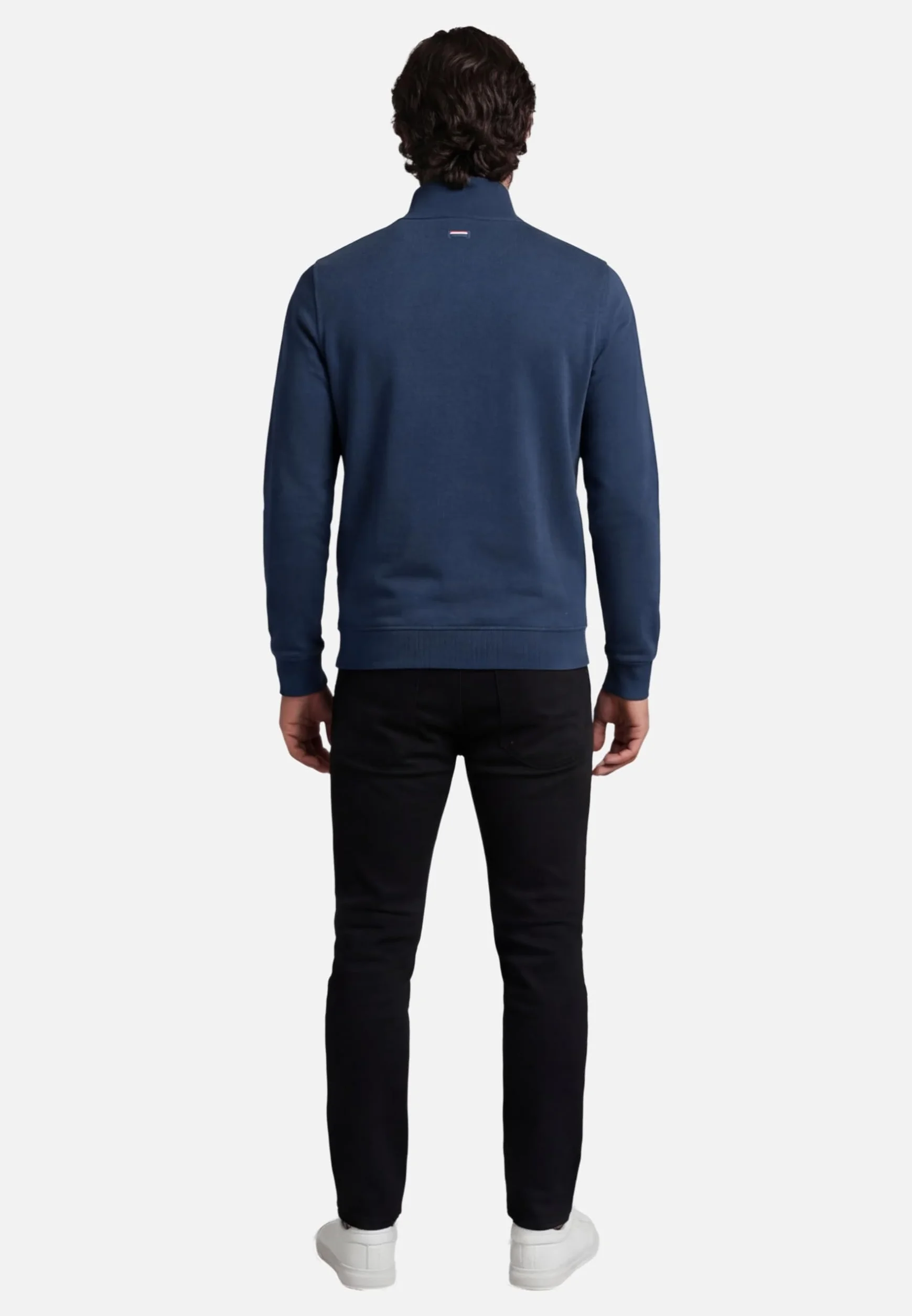 U.S. POLO ASSN. Męska bluza (S-XXL) z bawełny, ze stójką, z długim rękawem P020