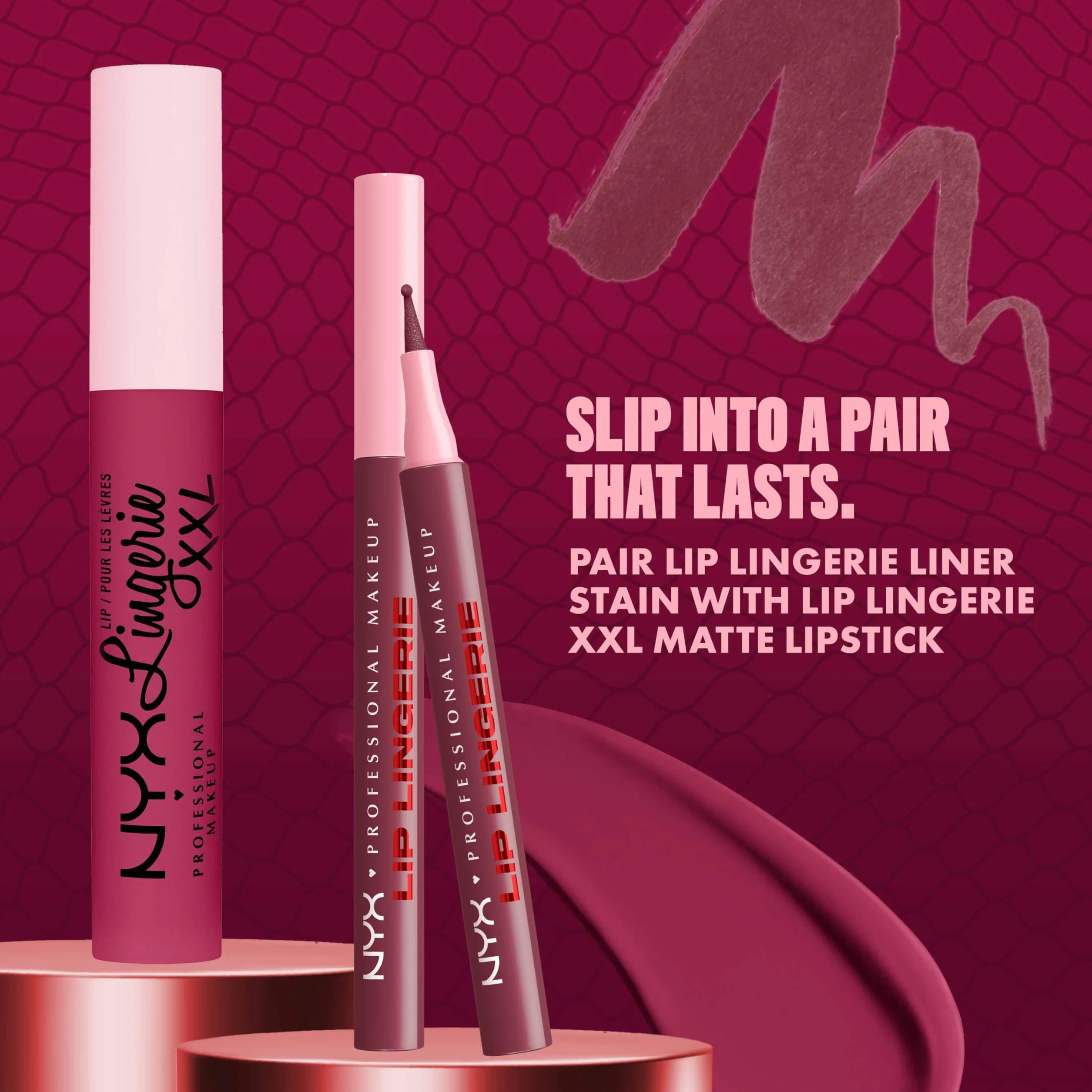 NYX Professional Makeup Lip Lingerie Lip Liner Stain Seamless All Day Stain Waterproof Up to no good