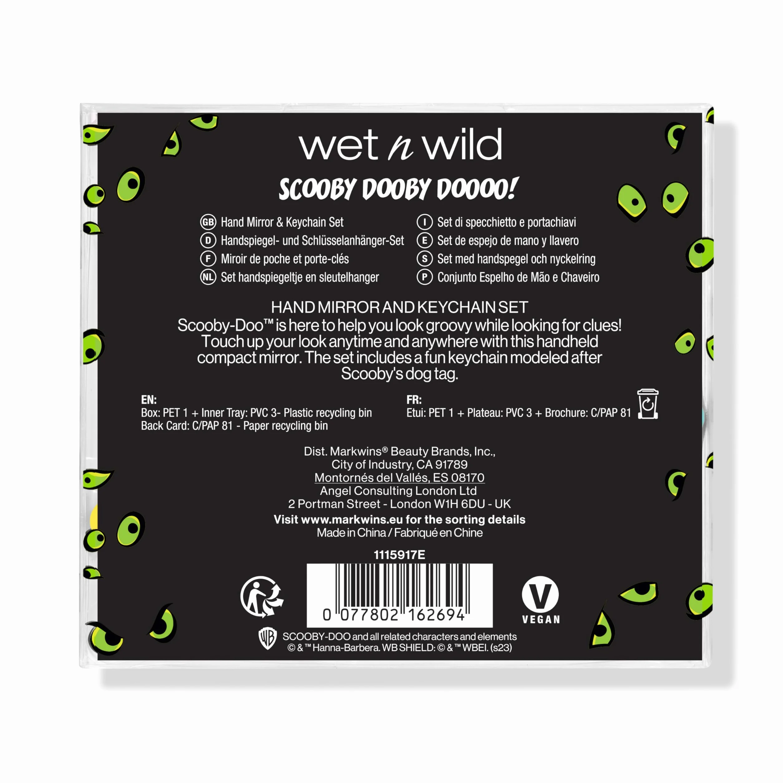 Wet n Wild Scooby-Doo lusterko ręczne przenośne z brelokiem