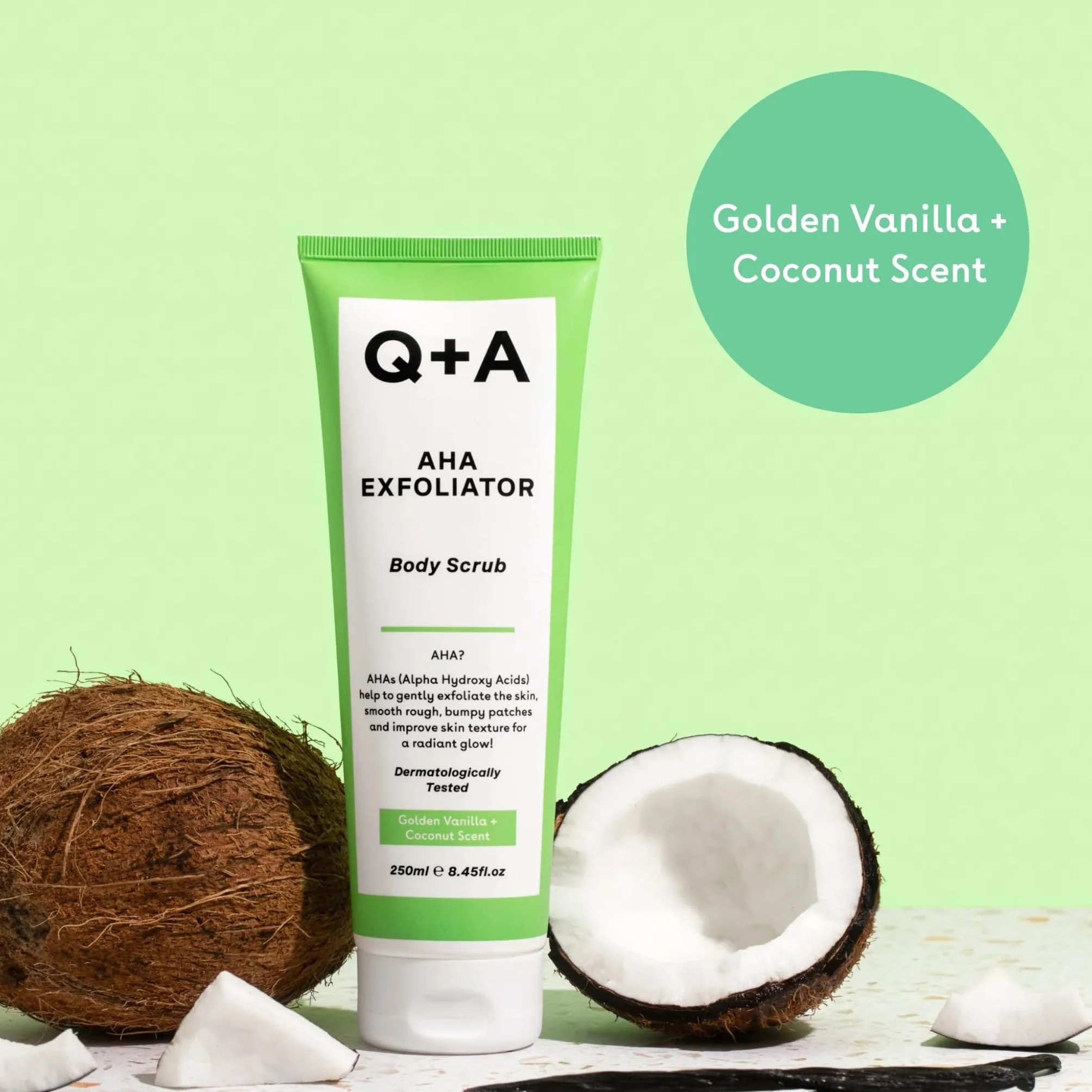 Q+A AHA peeling do ciała i balsam do ciała z kwasem salicylowym
